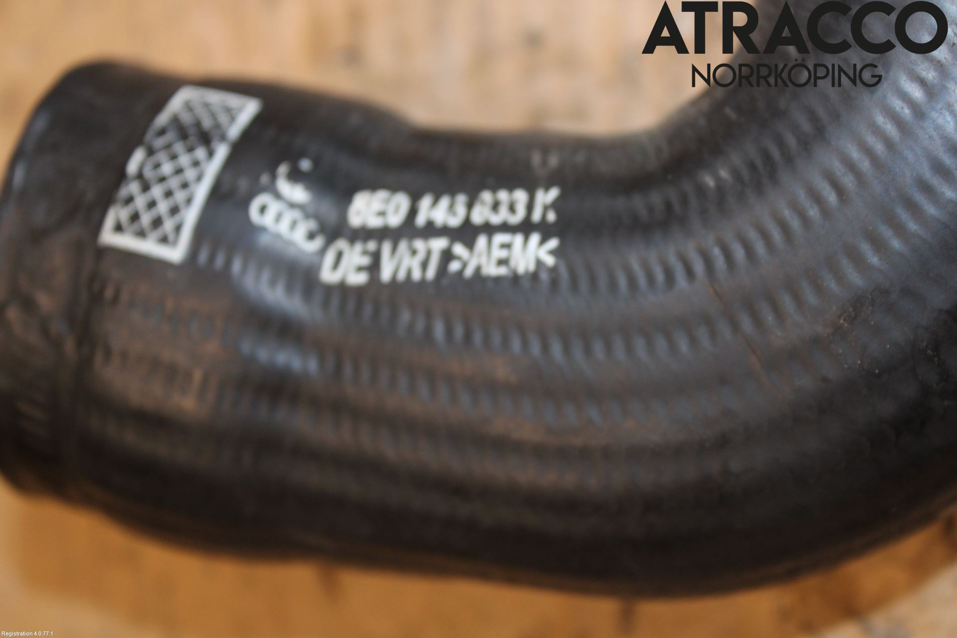 Audi A4/S4 05-07 Intercooler Rør-Slange