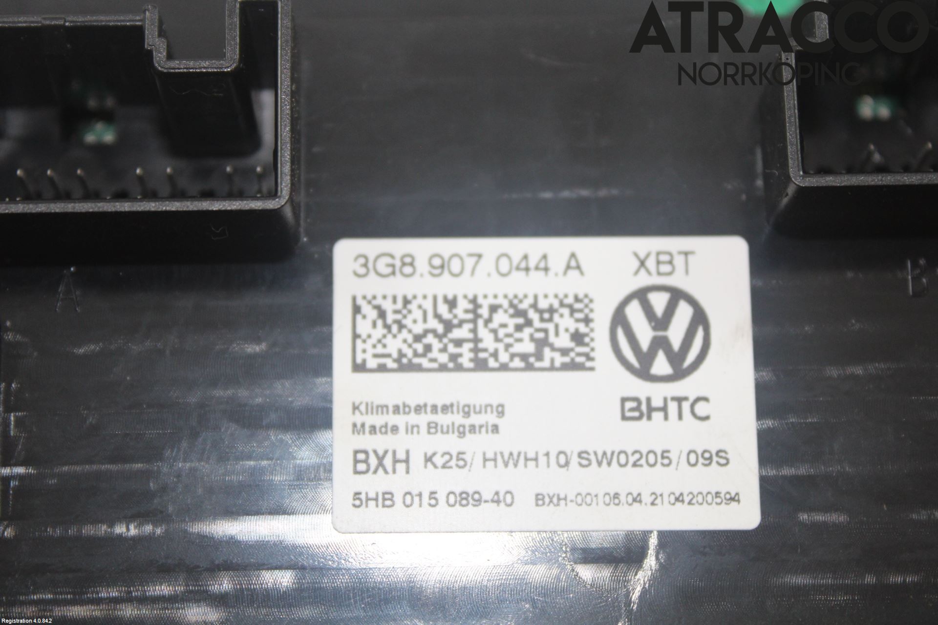 Volkswagen VW ARTEON 17- Varmeapparat Panel(Regulering)