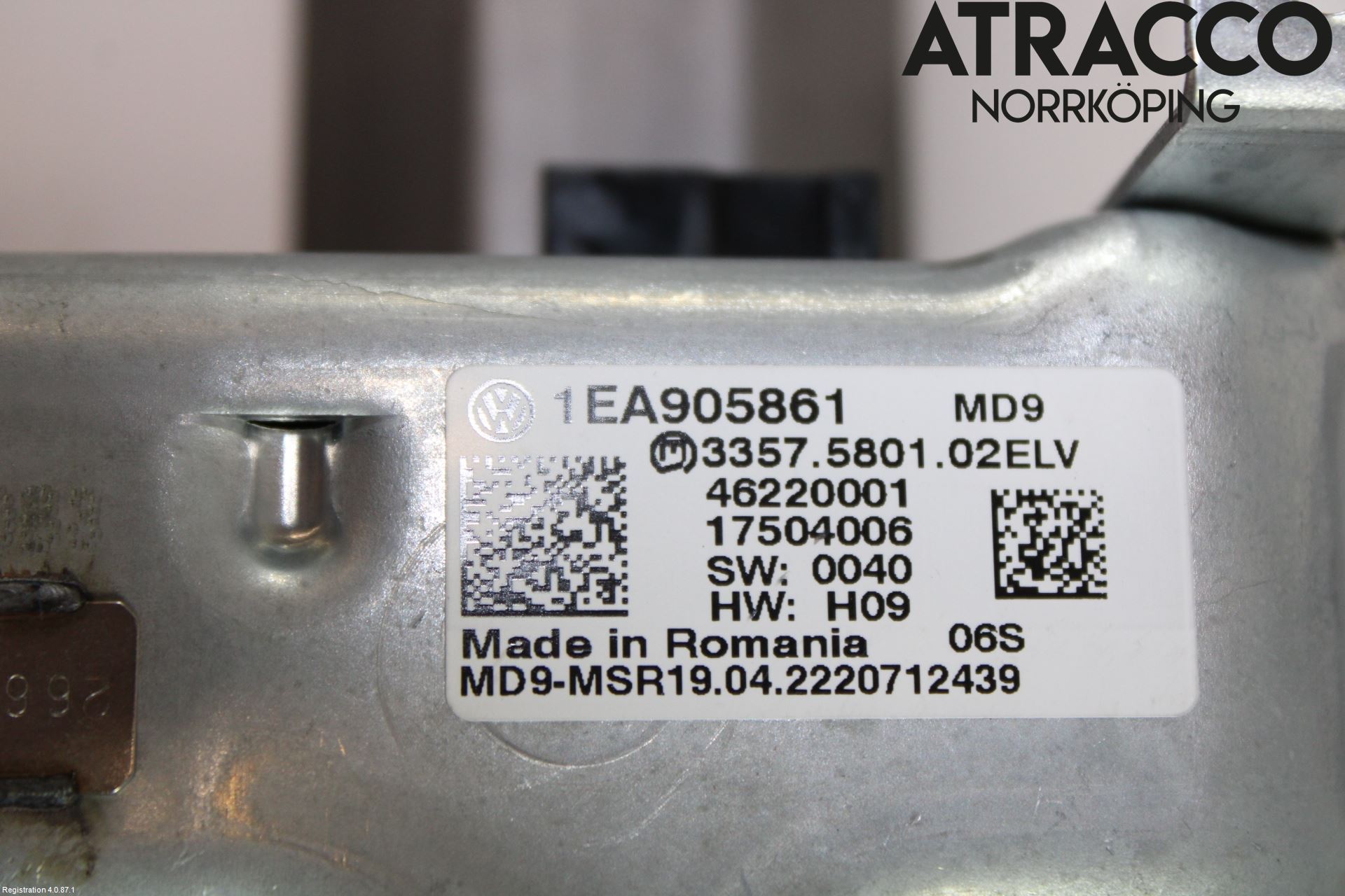 Volkswagen VW ID.5 22- Rattakselaggregat Justerbart