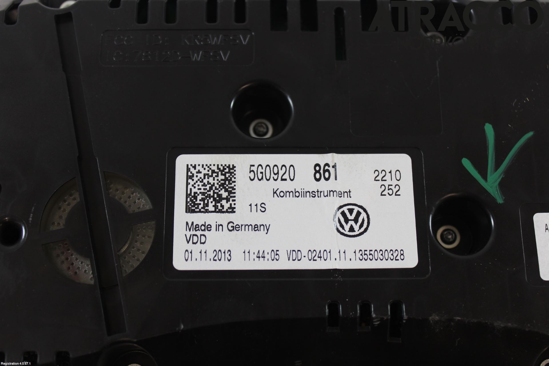 Volkswagen VW GOLF / E-GOLF VII 13-20 Instr Kombinert