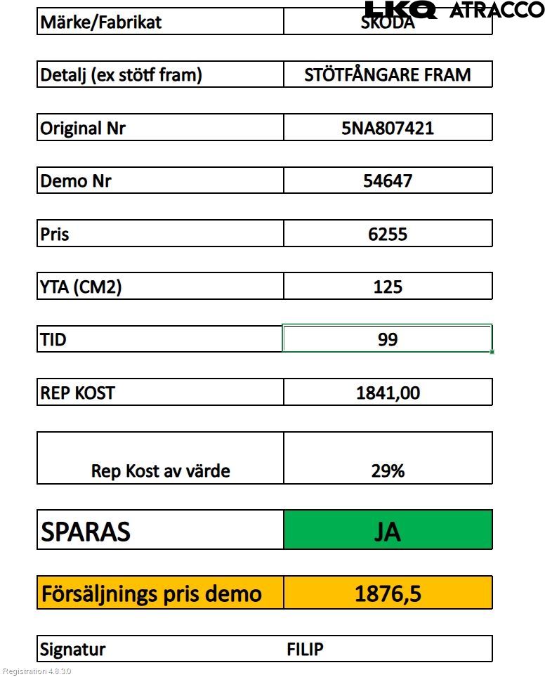 Volkswagen VW TIGUAN 16-24 Støtfanger Bak Overtrekk