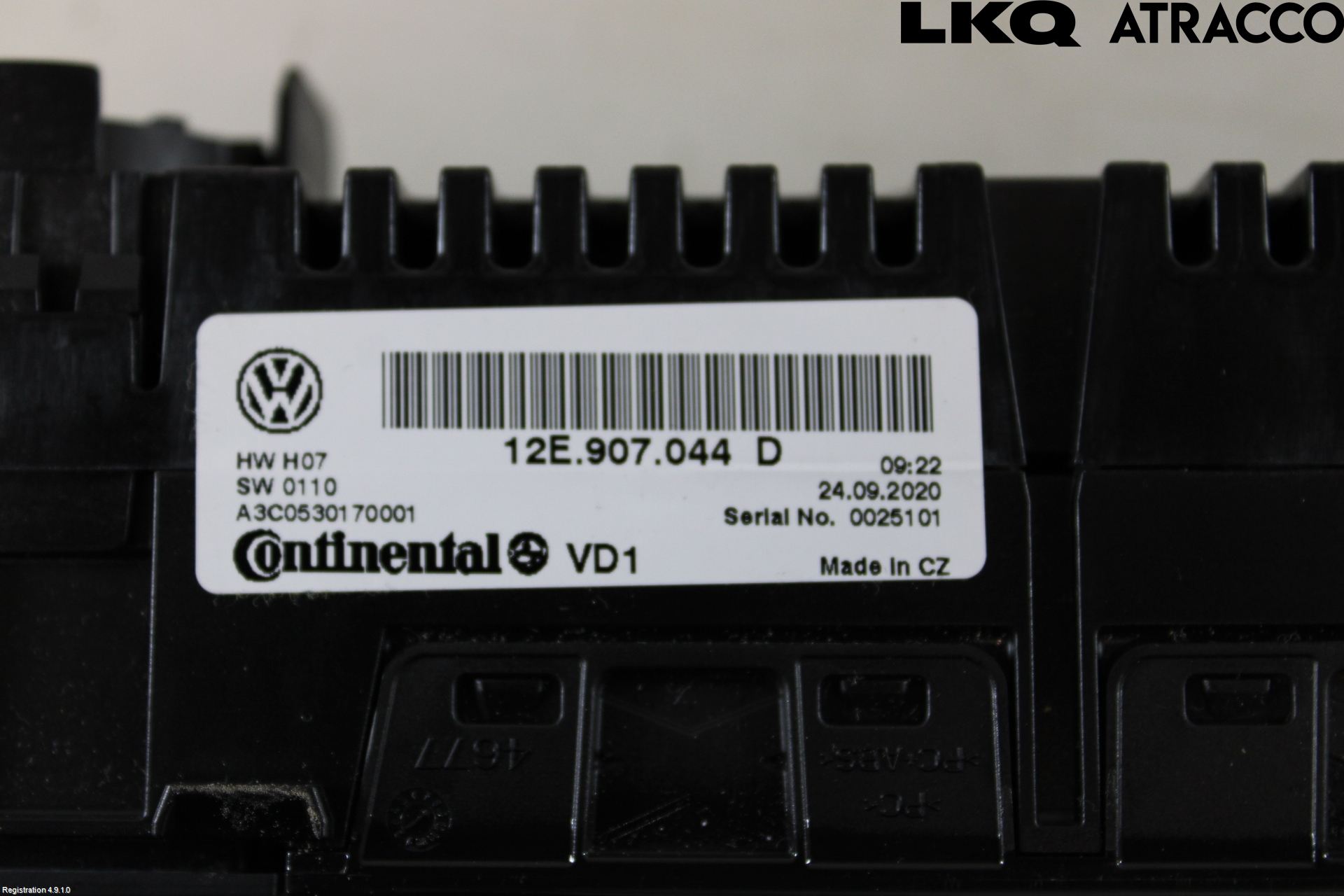 Volkswagen VW UP! / E-UP! Varme Ac Betjening-Display