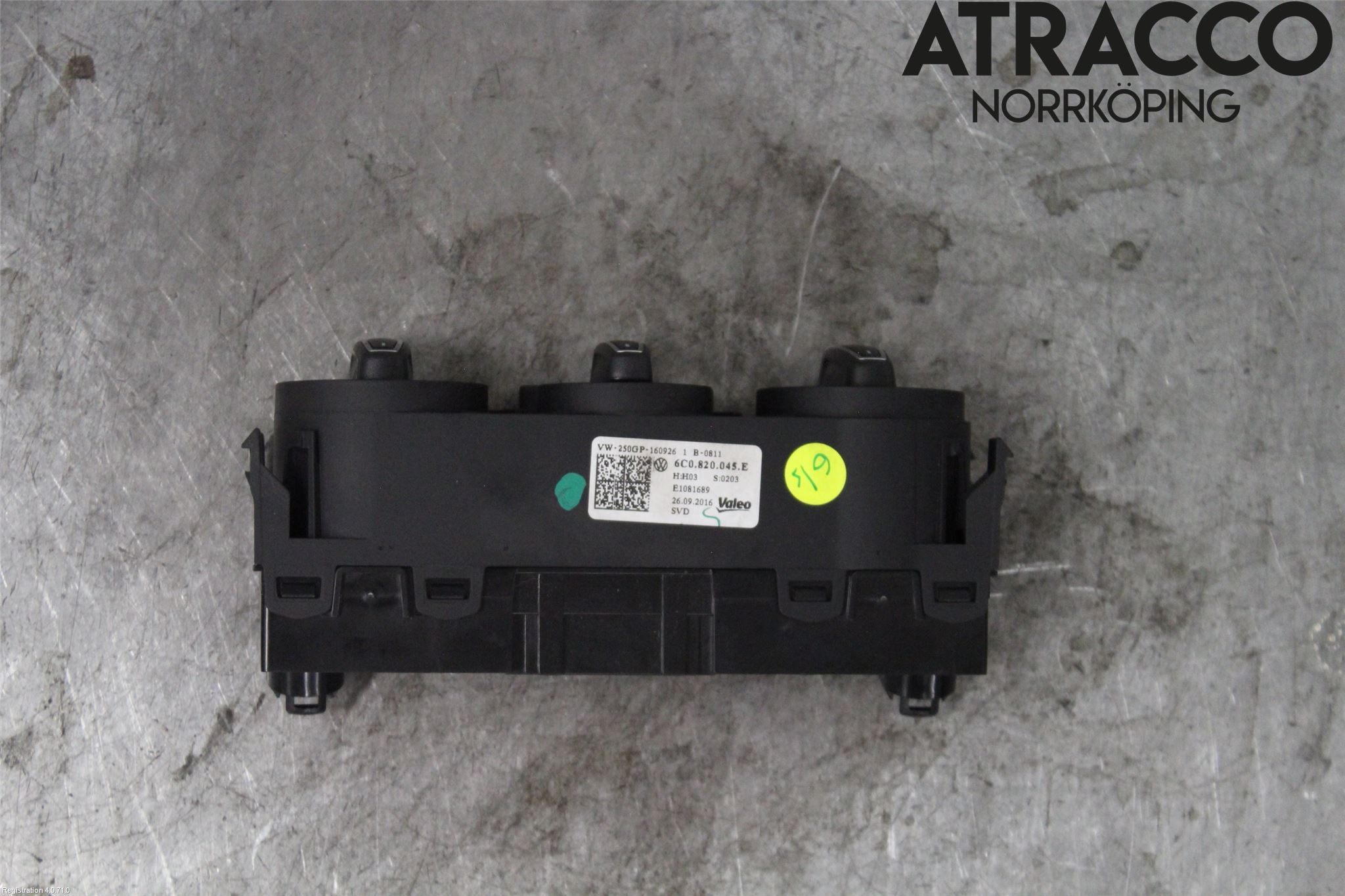 Volkswagen VW POLO 10-17 Varmeapparat Panel(Regulering)
