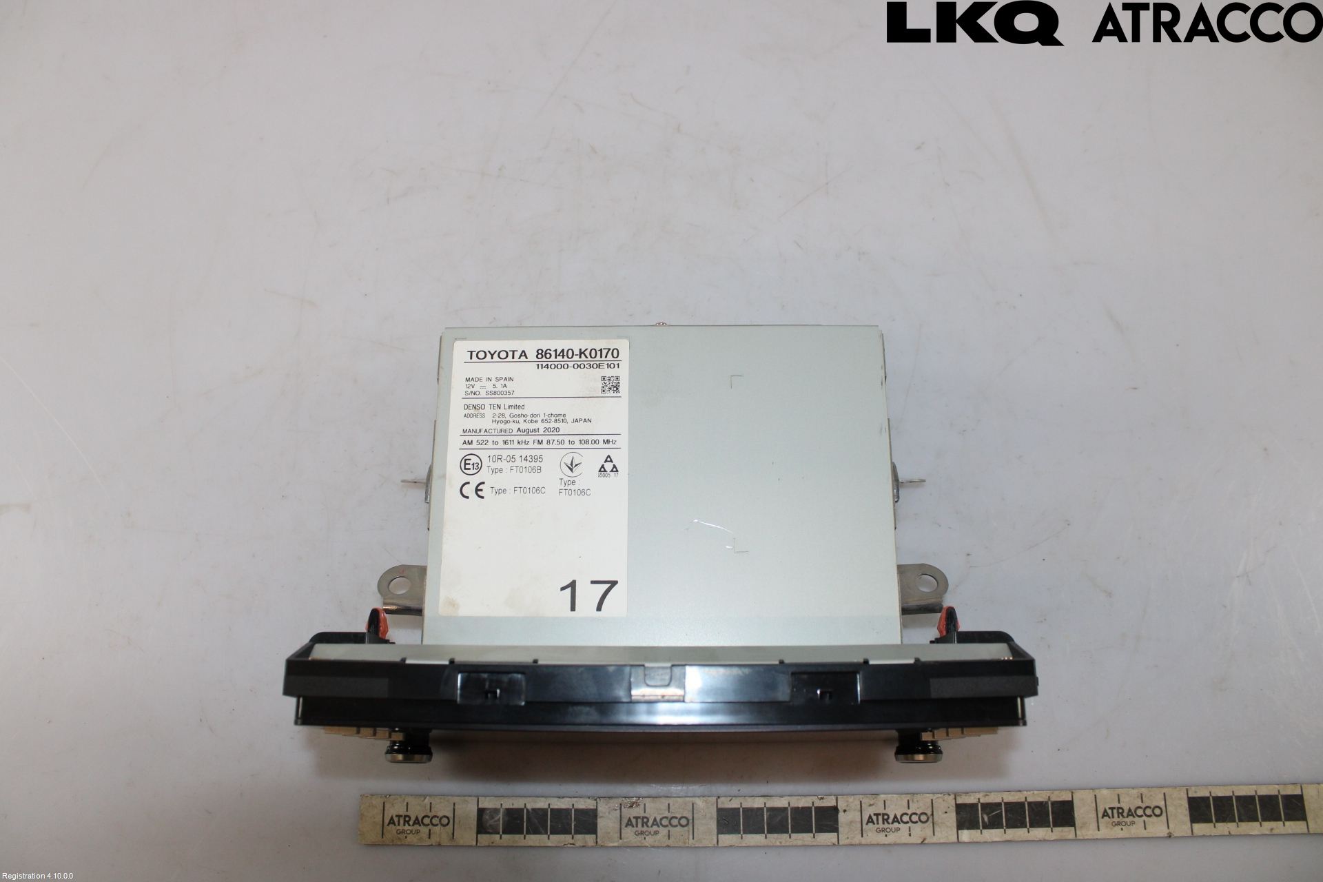 Toyota YARIS XP21 20- Stereo Radio Med Cd
