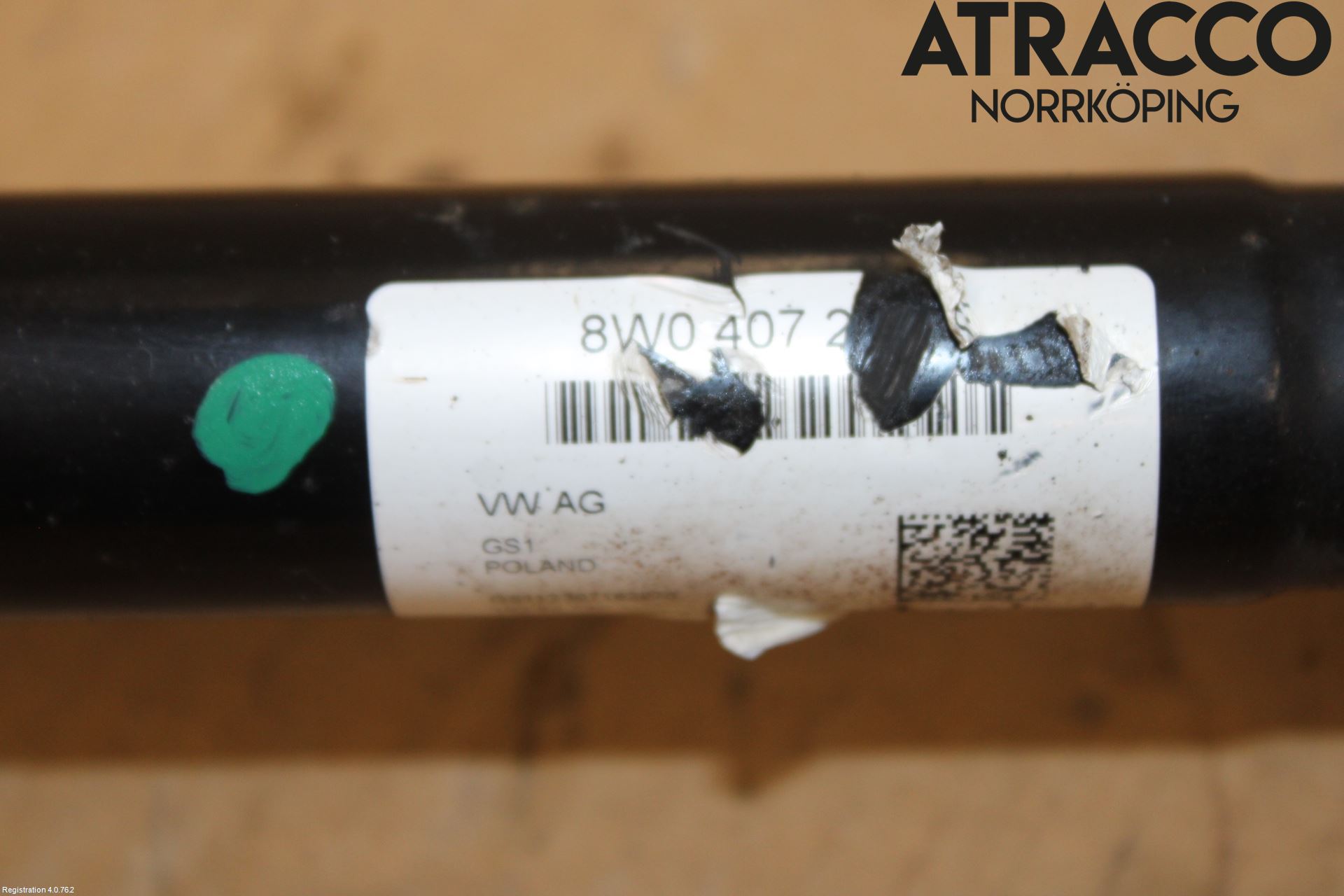 Audi A4/S4 B9 16-19 Drivaksel Foran Kompl Venstre