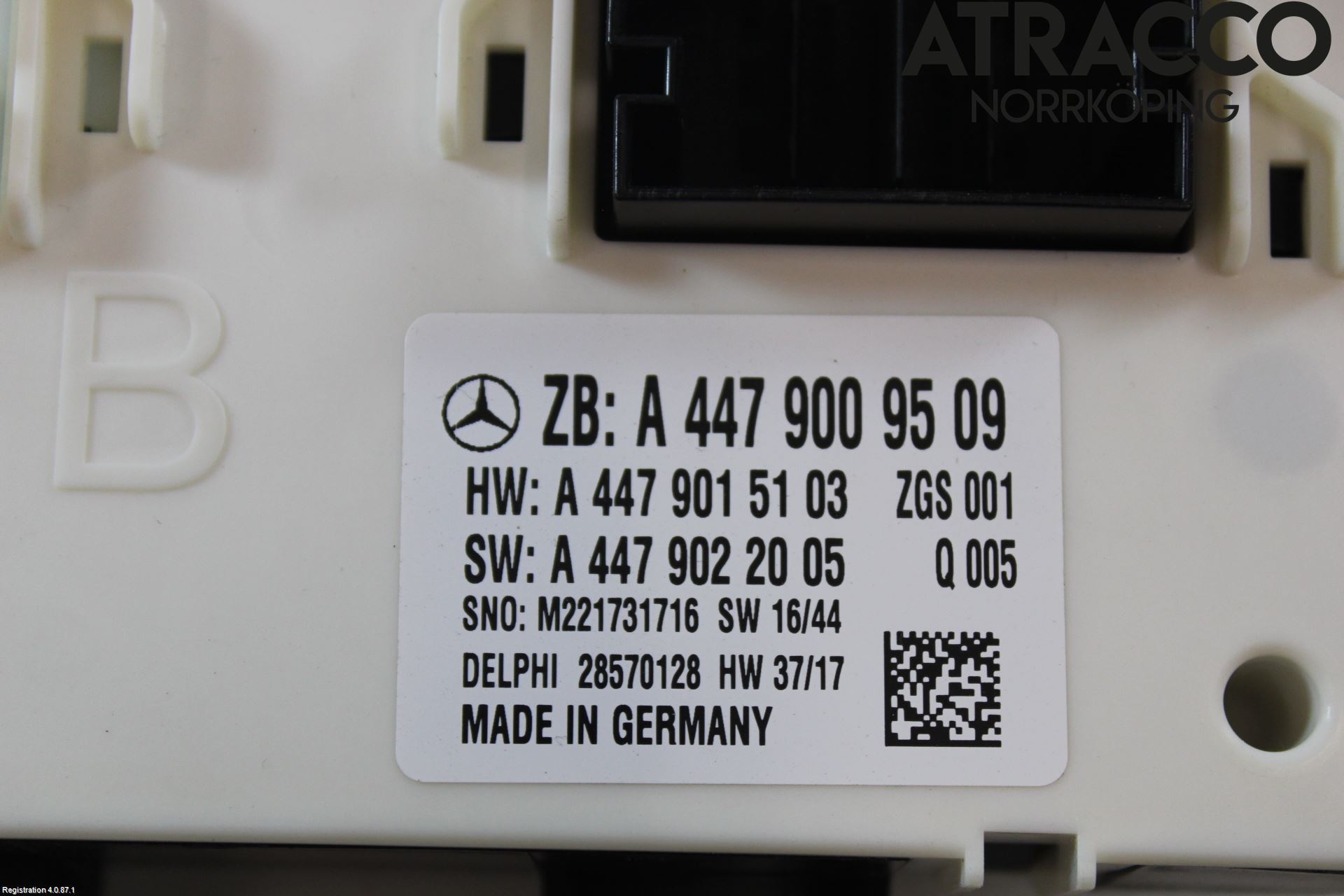 Mercedes-Benz MB VITO/V-KLASS (W640,W447,W448) 14- Styreenhet Klima