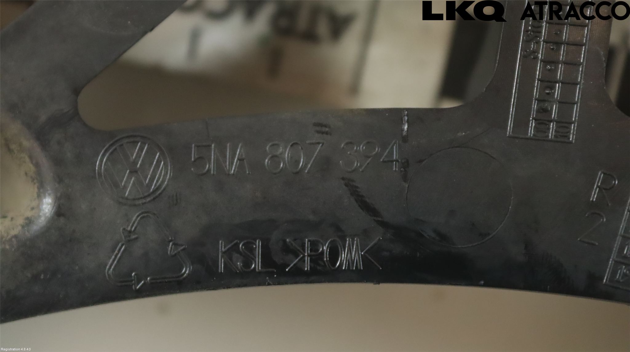 Volkswagen VW TIGUAN 16-24 Støtfangerfeste Bak Høyre