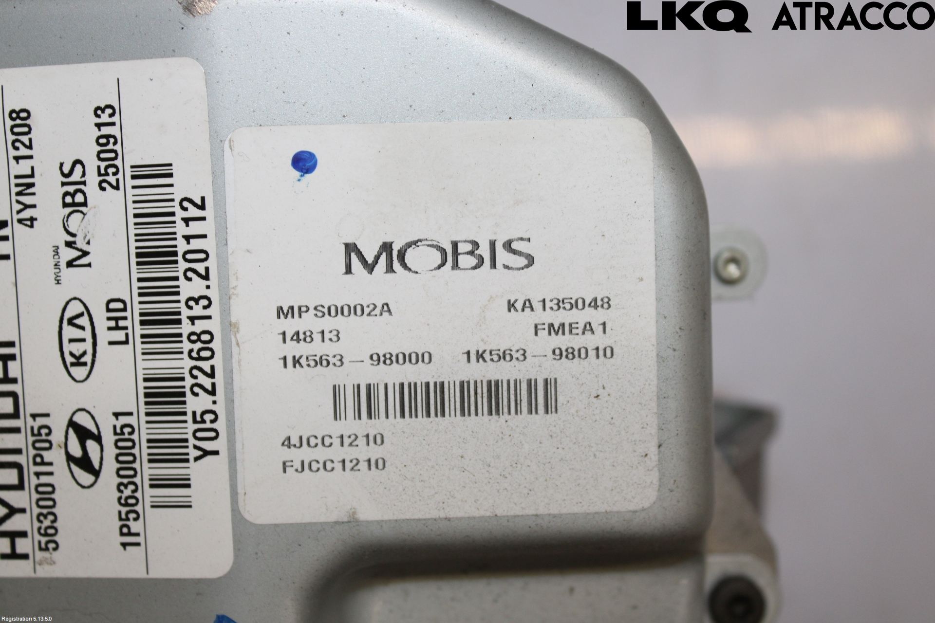 Kia VENGA 10-19 Rattakselaggregat Innebygd Servo