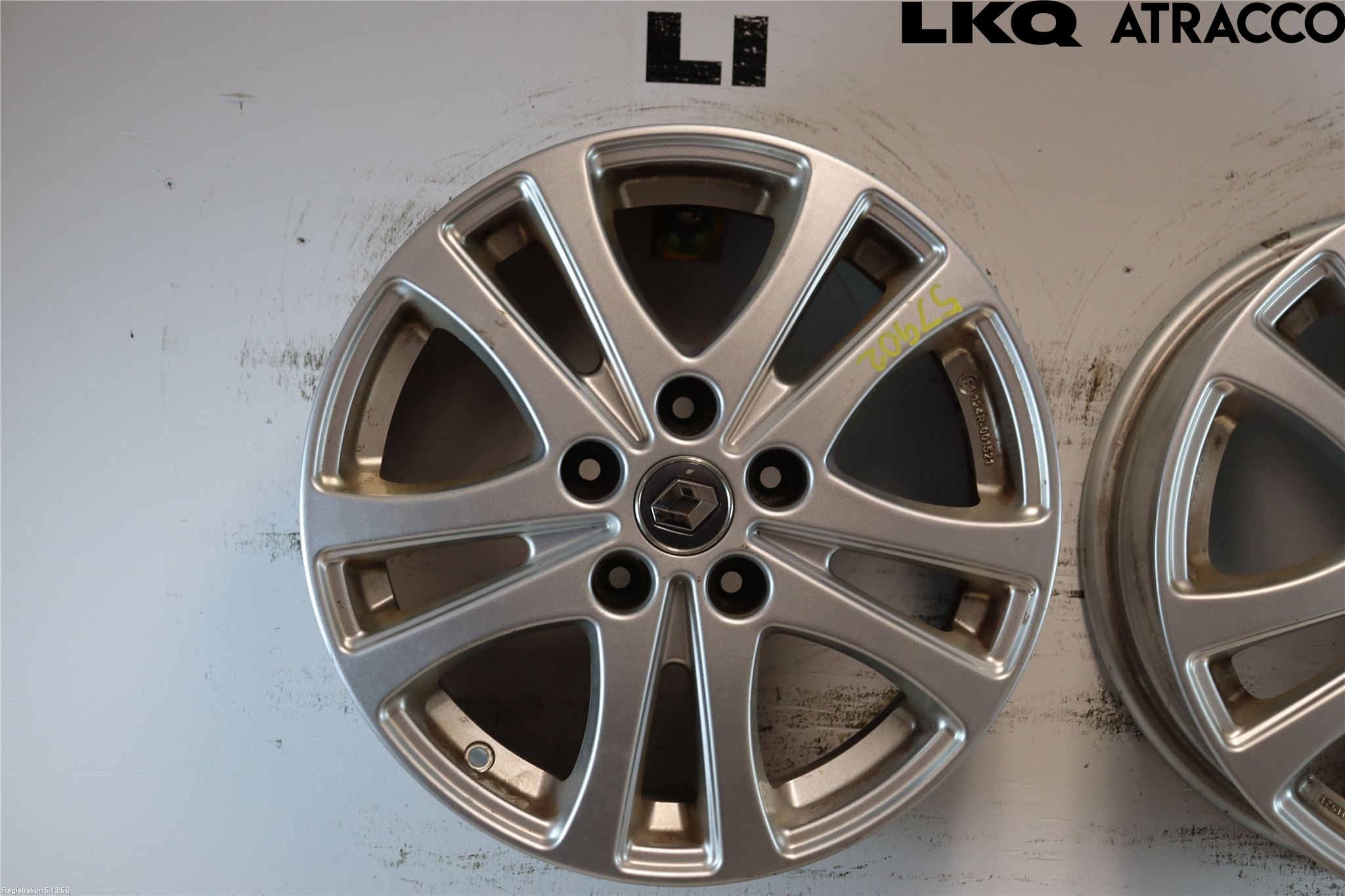 Renault MEGANE III 09-15 Felg Aluminium Sett 4Stk