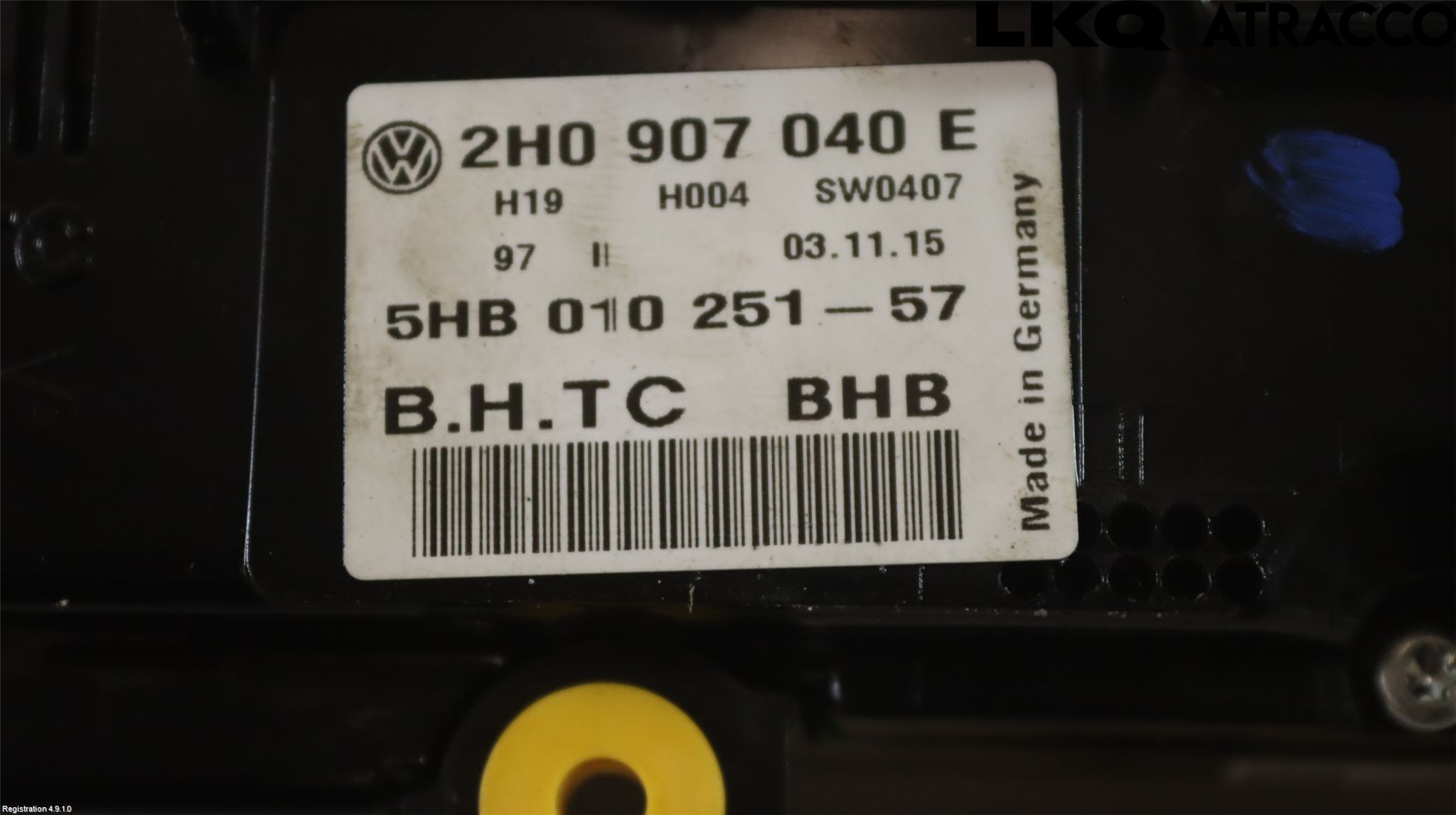 Volkswagen VW AMAROK 2H 10-22 Varmeapparat Panel(Regulering)