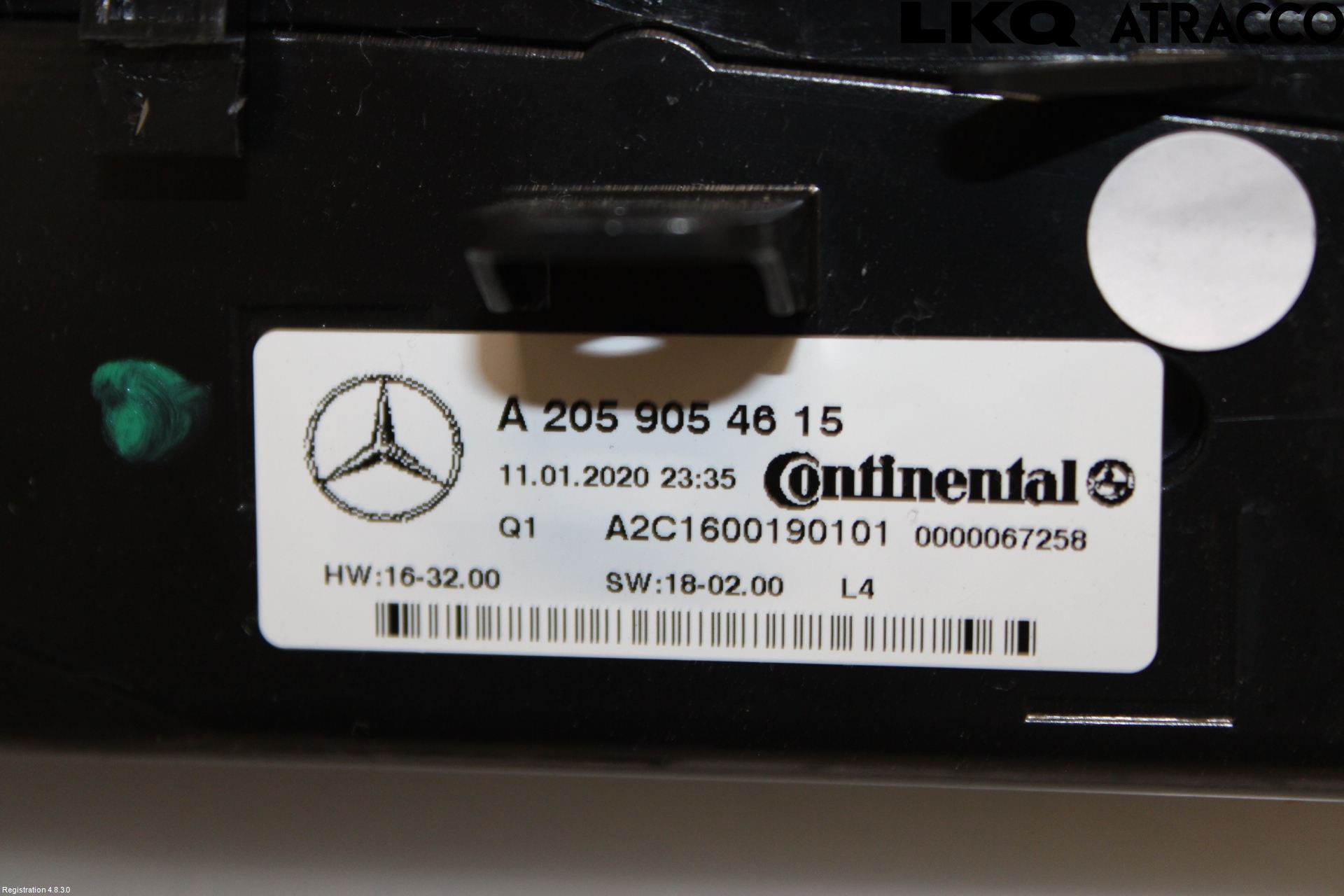 Mercedes-Benz MB GLC-KLASS (X253/C253) 15-22 Varmeapparat Panel(Regulering)