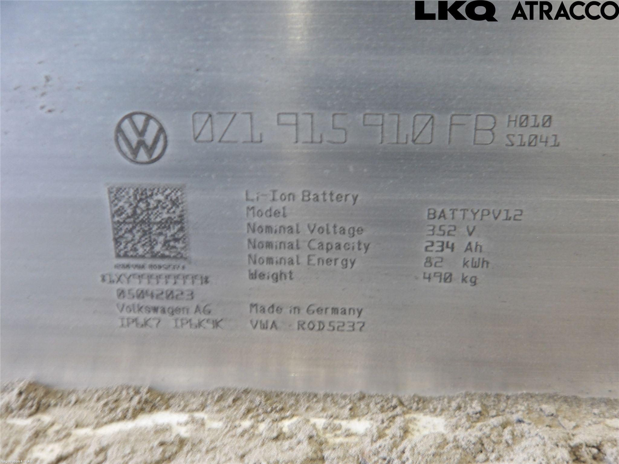 Audi Q4 E-TRON FZ 22- Hybrid Batteri
