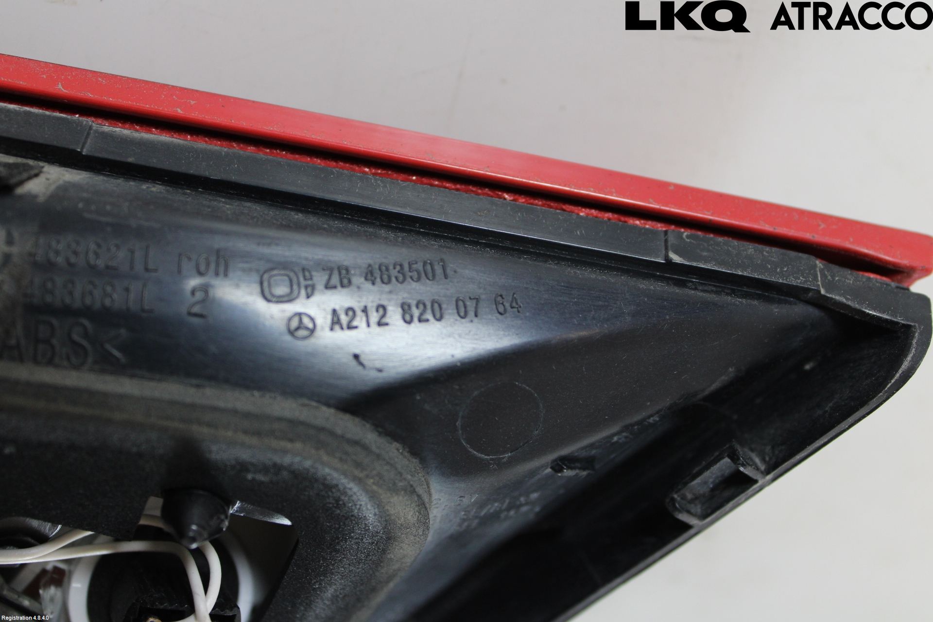 Mercedes-Benz MB E-KLASS (W212) 09-16 Baklykt Venstre  På Luke(Indre