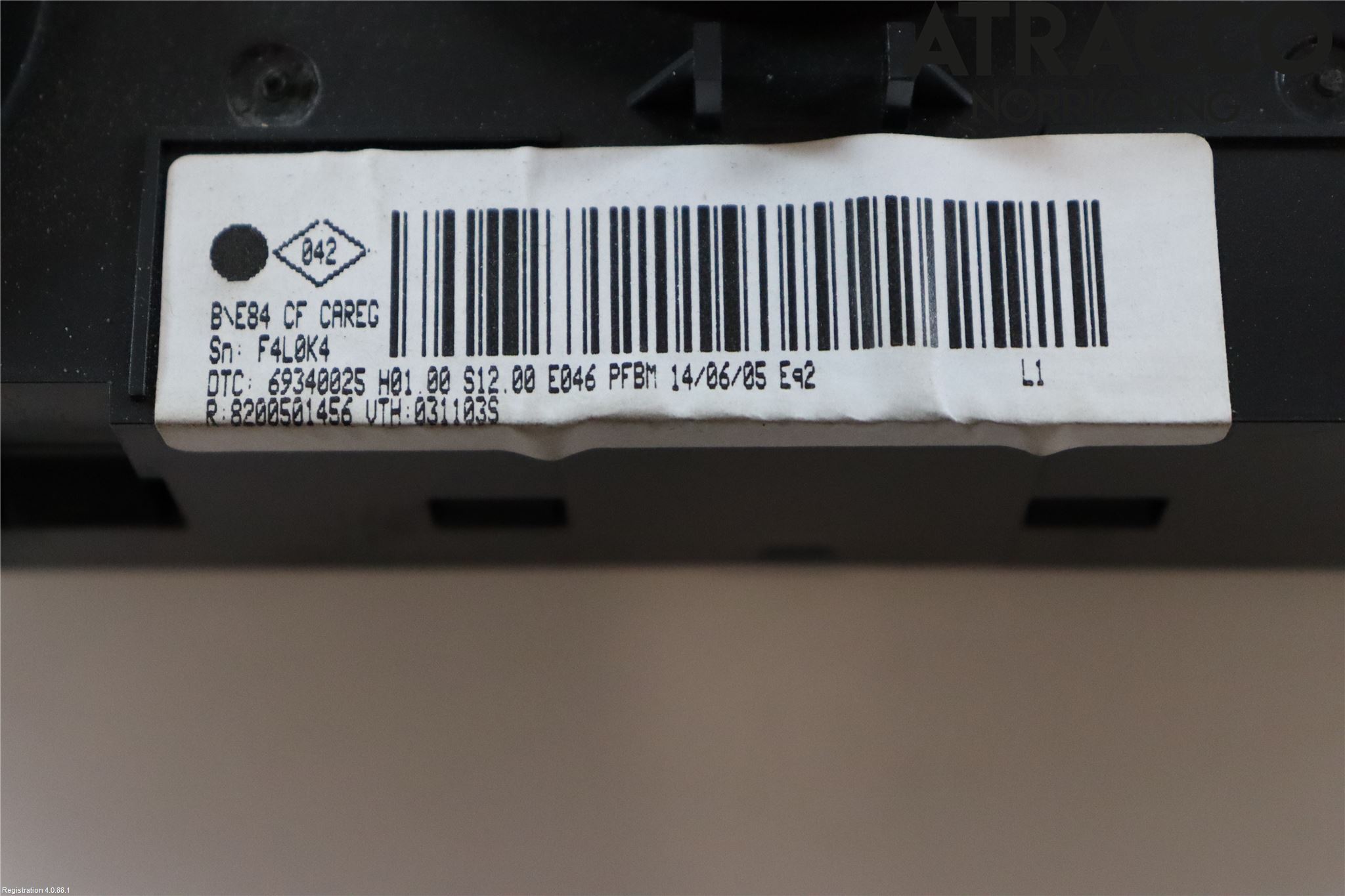 Renault MÉGANE II  03-05 Varmeapparat Panel(Regulering)
