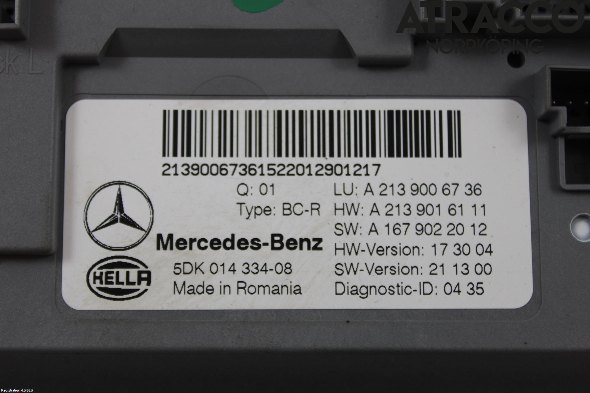 Mercedes-Benz MB AMG GT (C190/R190) 14-22 Styreenhet Øvrig