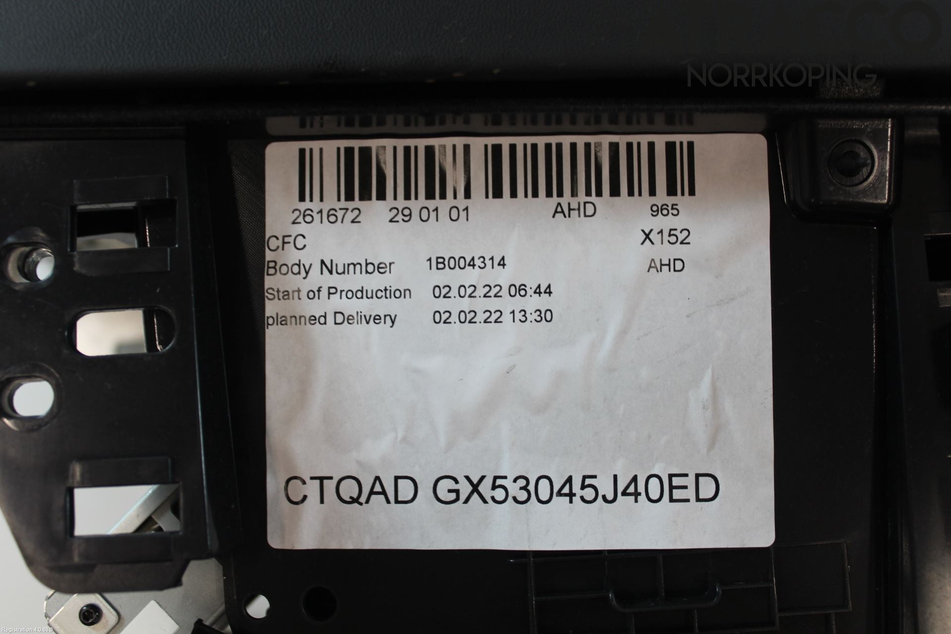 Jaguar F-TYPE Instrumentkonsoll Midt