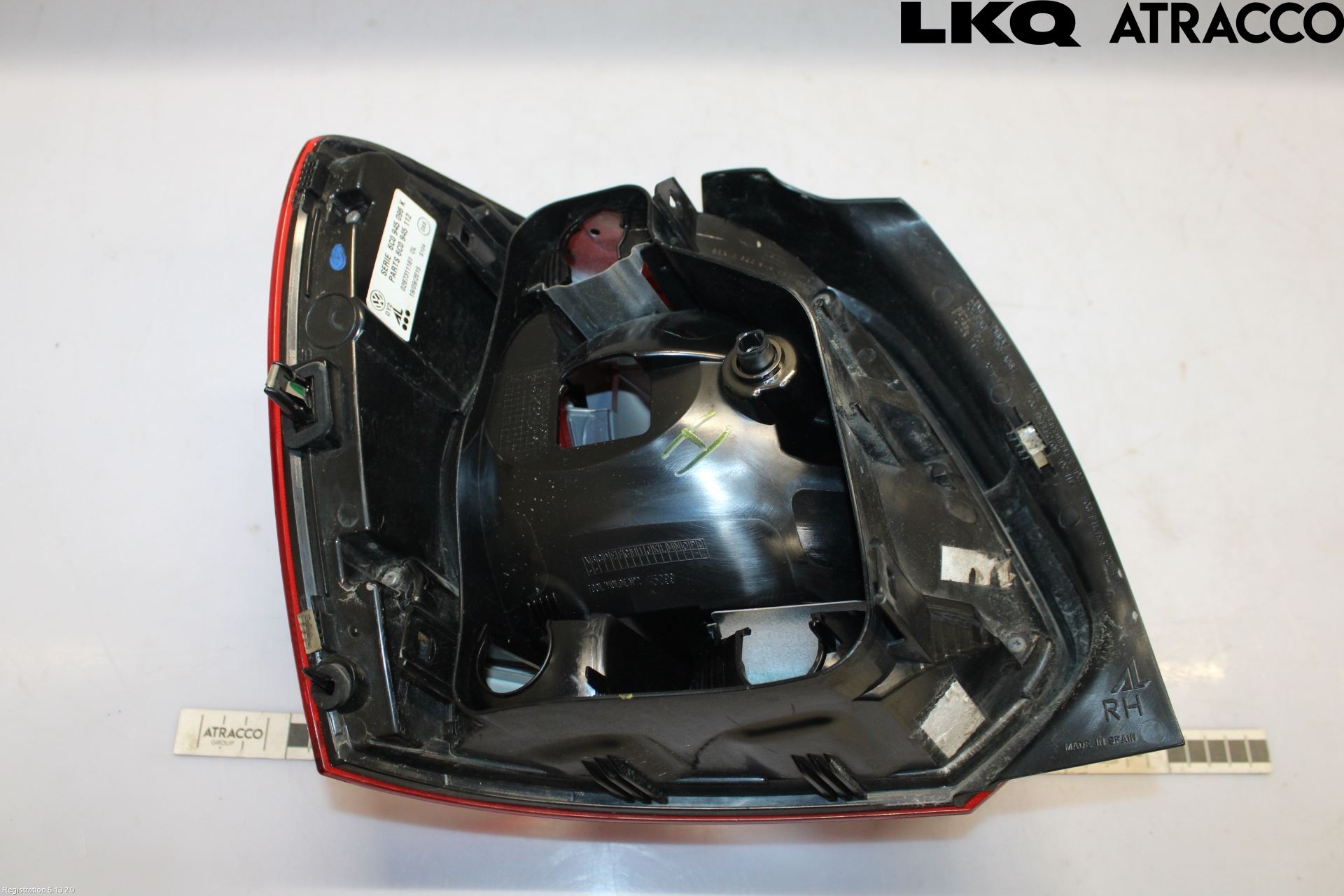 Volkswagen VW POLO 10-17 Baklykt Høyre
