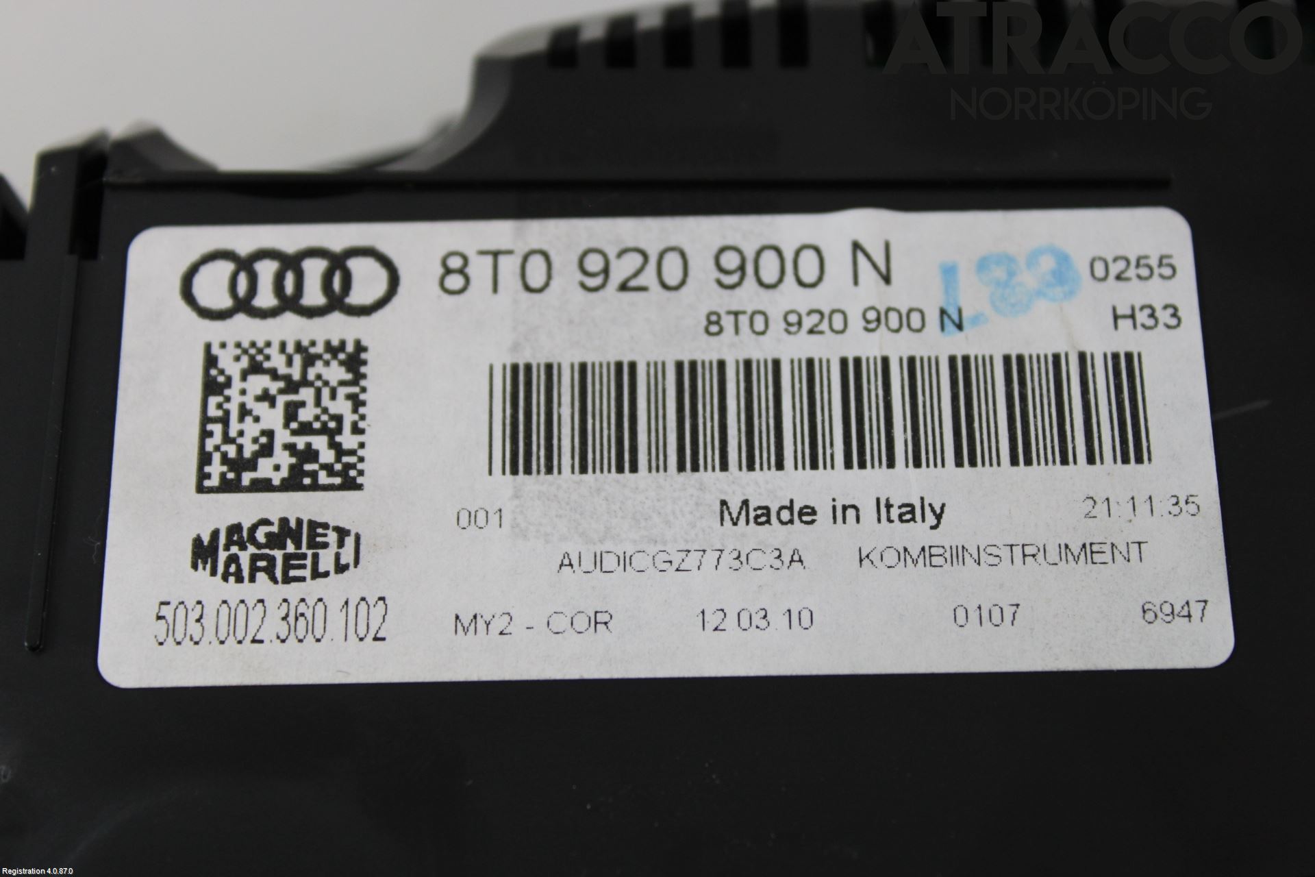 Audi A5 07-16 Instr Kombinert
