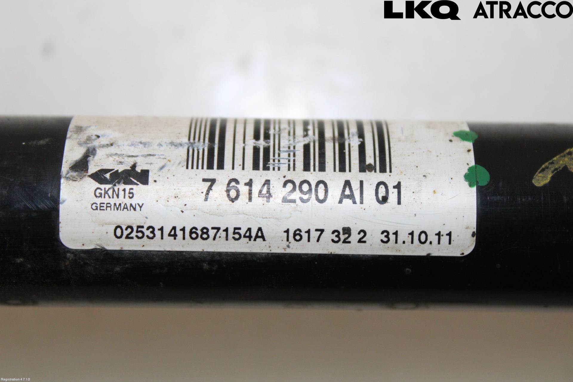 BMW 5 F10/F11/F18 09-17 Drivaksel Bak Kompl Høyre