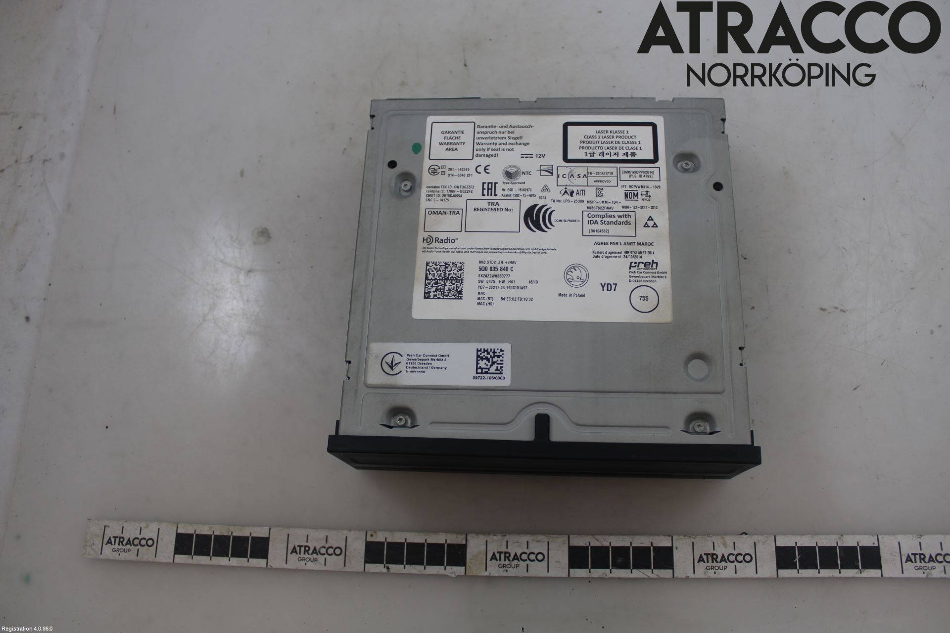 Skoda OCTAVIA (5E) 13-20 Stereo Radio Med Cd
