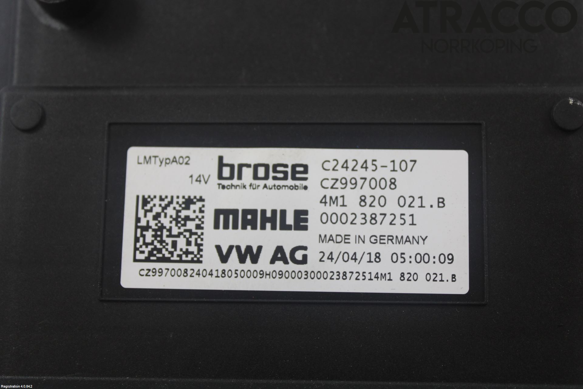 Audi A4/S4 B9 16-19 Varmeapparat Viftemotor