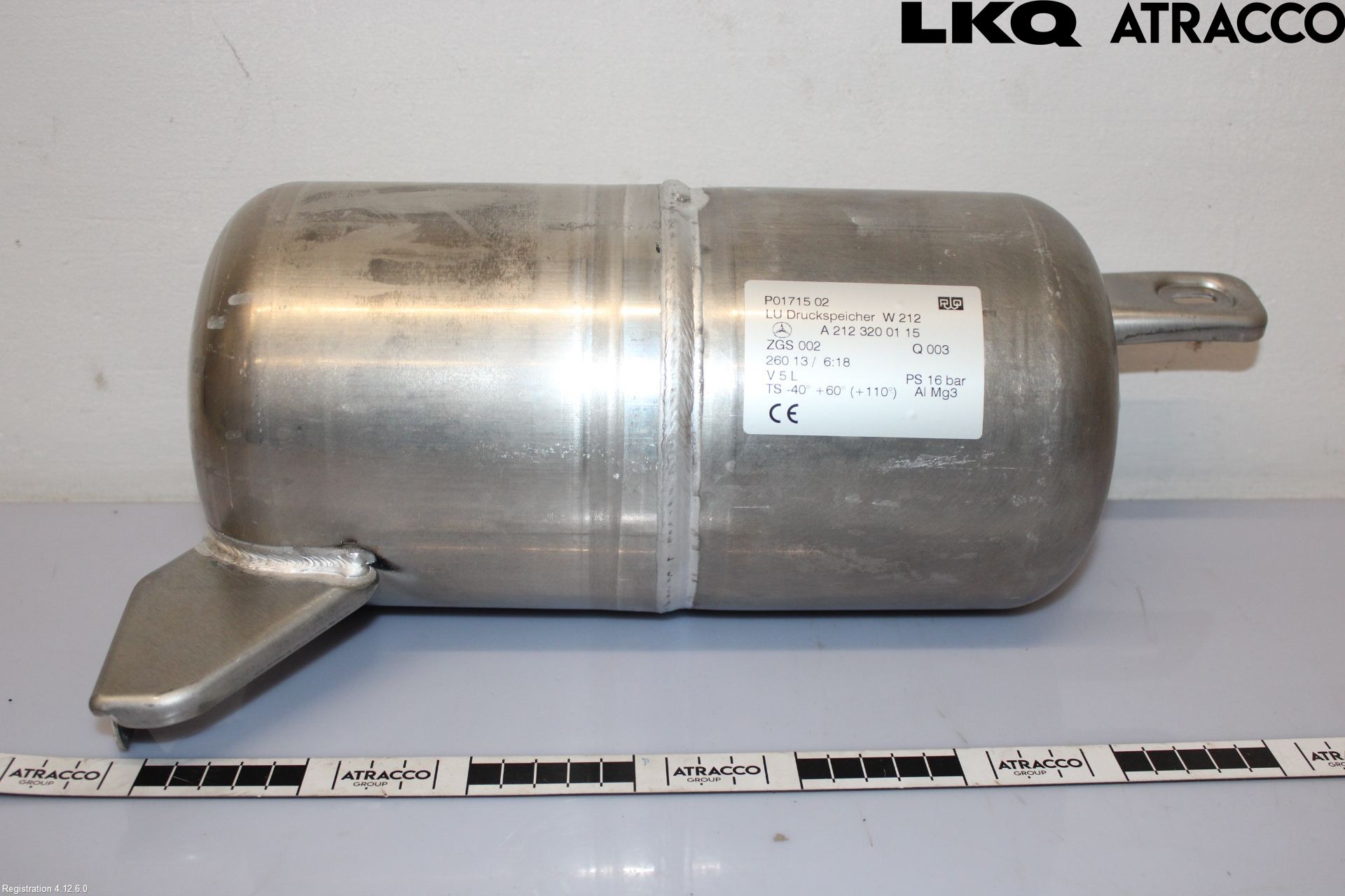 Mercedes-Benz MB E-KLASS (W212) 09-16 Nivå/Lufrfrändring Trycktank