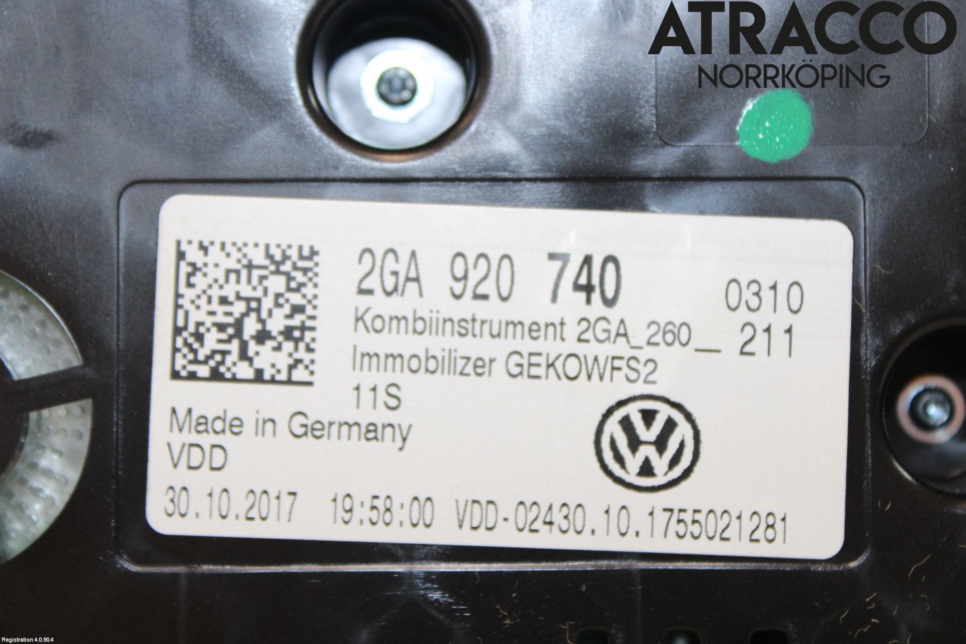 Volkswagen VW T-ROC 18- Instr Kombinert