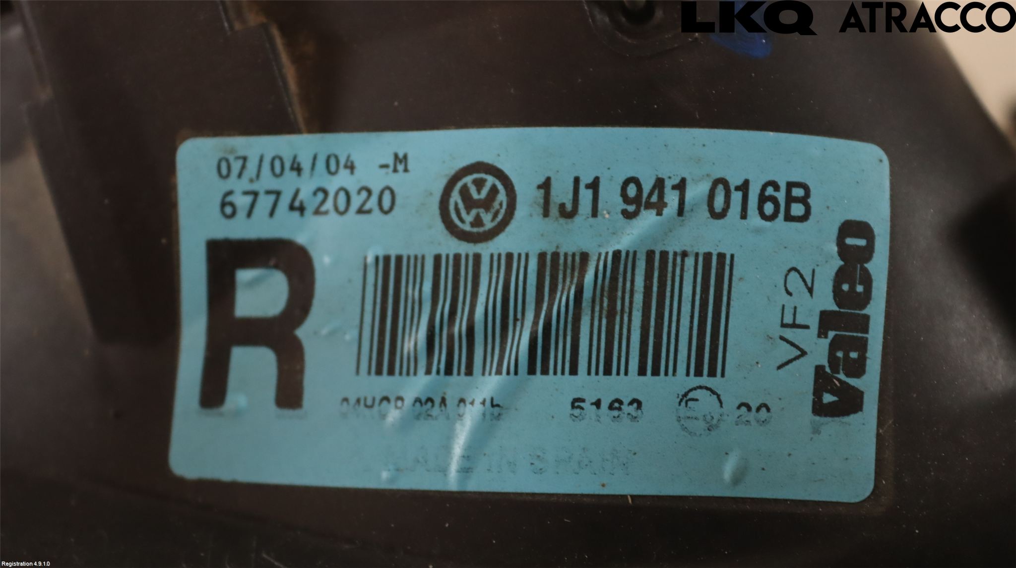 Volkswagen VW GOLF IV 98-06 Frontlykt Høyre