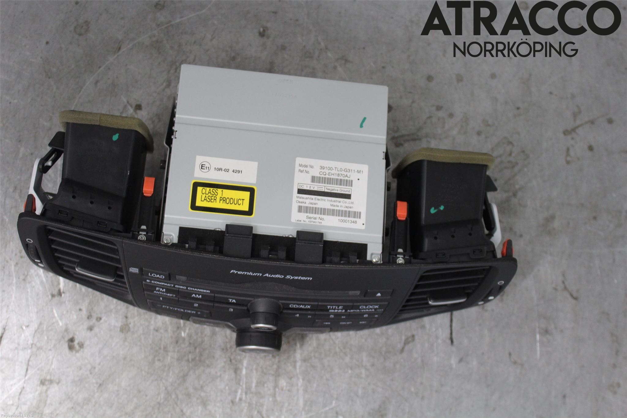 Honda ACCORD    08- Stereo Radio Med Cd
