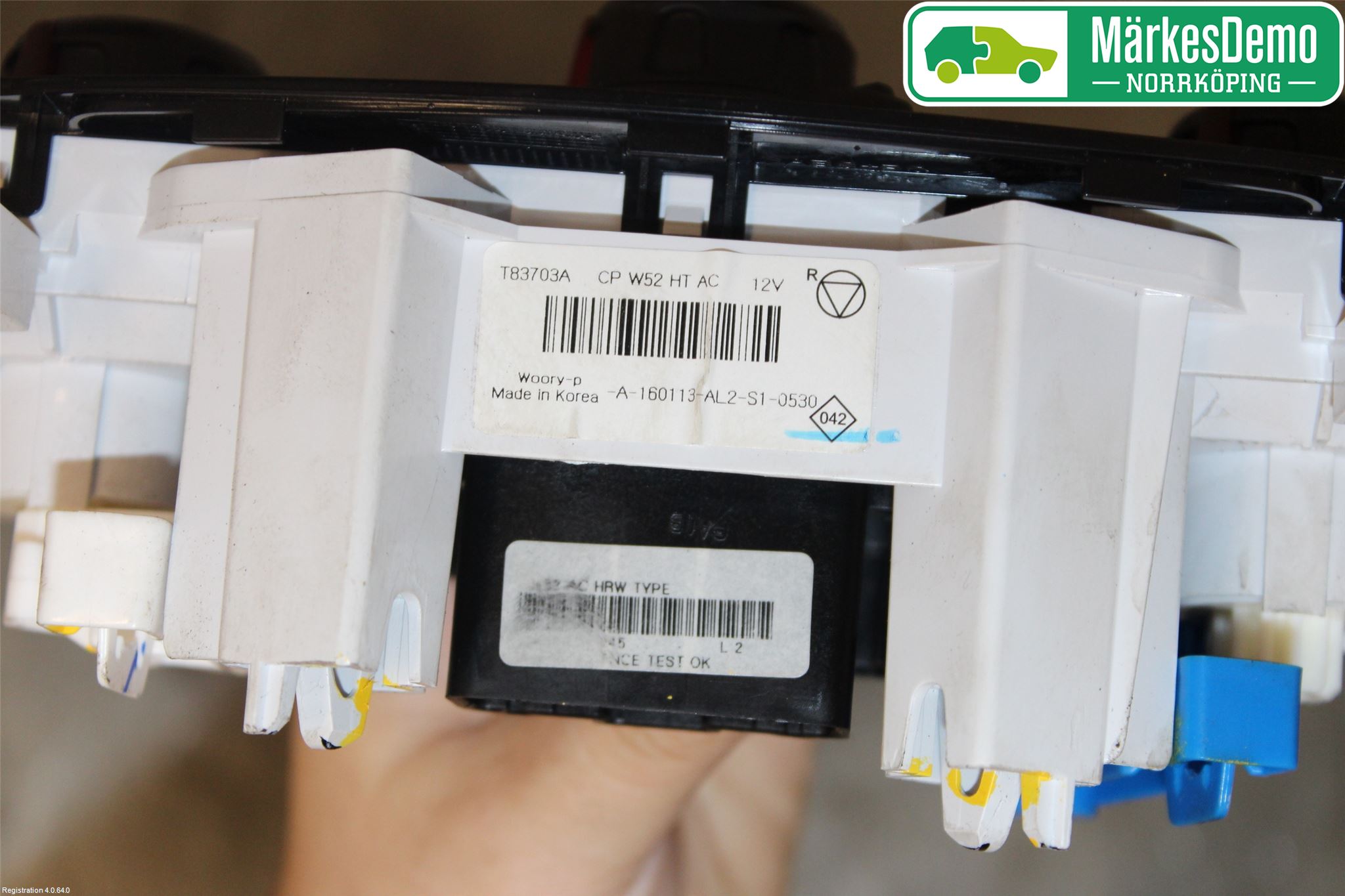 Dacia SANDERO/STEPWAY 13-20 Varmeapparat Panel(Regulering)