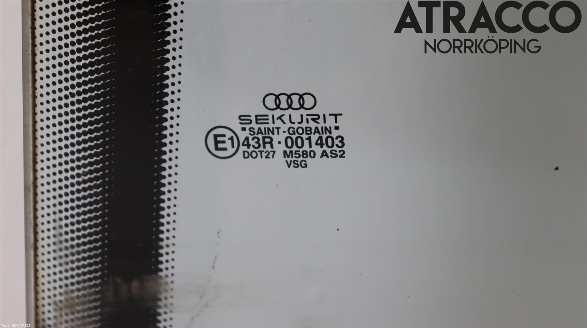 Audi A8/S8 4D 94-02 Dørrute Bak Venstre 4Dørs