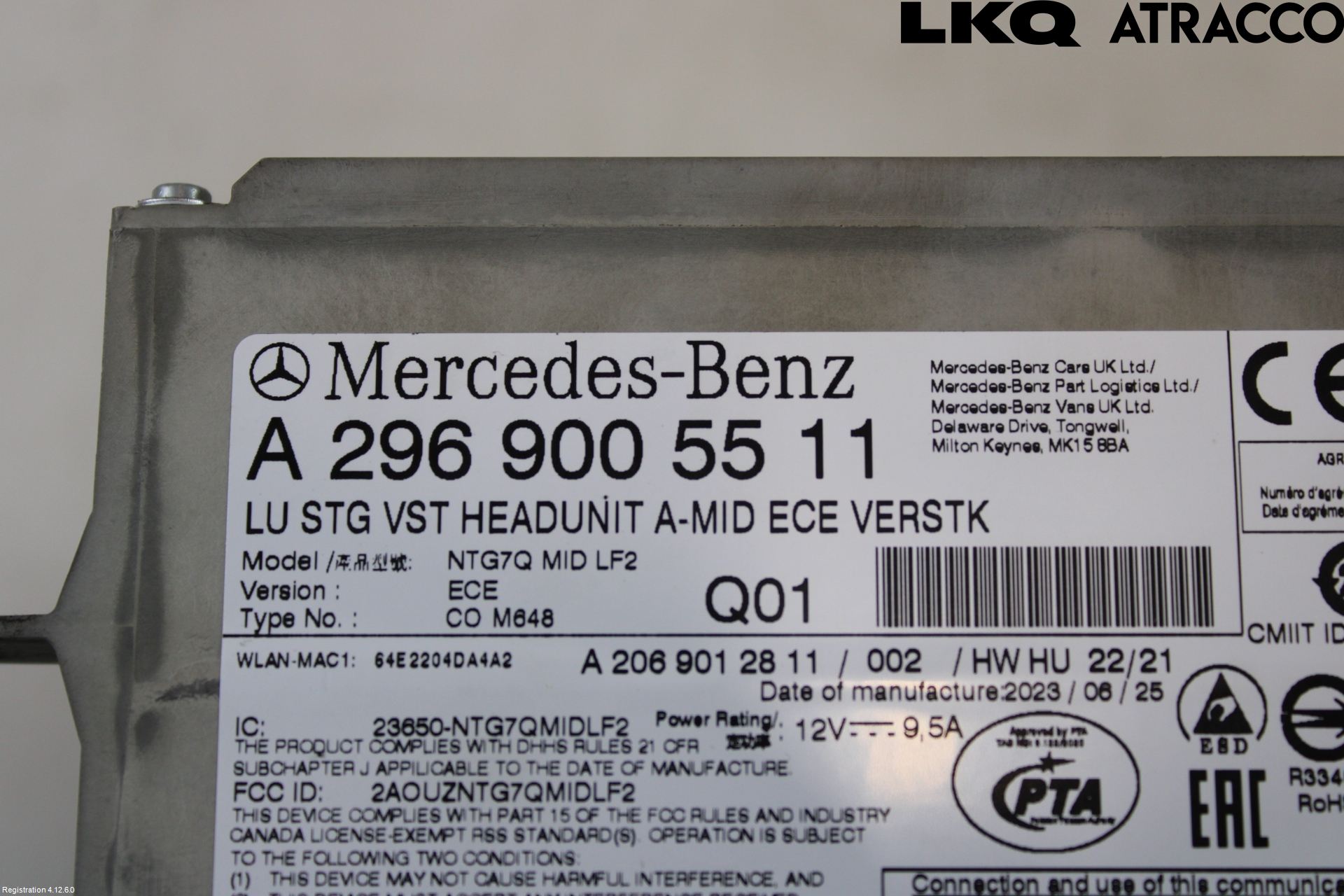 Mercedes-Benz MB C-KLASS (W206) 21- Stereo Radio Med Cd