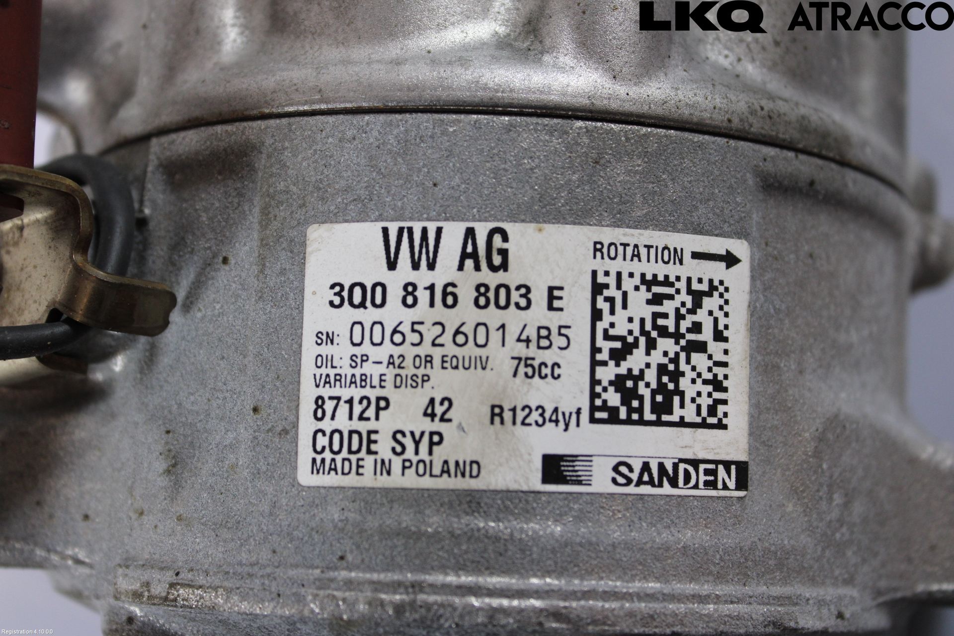 Skoda SCALA 19- Varme Ac Kompressor