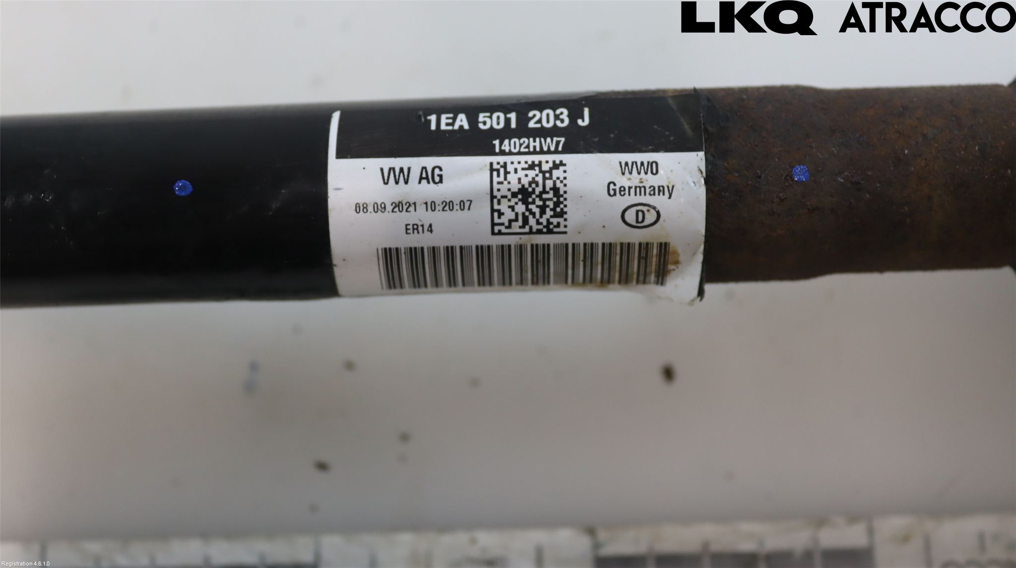 Volkswagen VW ID.4 21- Drivaksel Bak Kompl Venstre