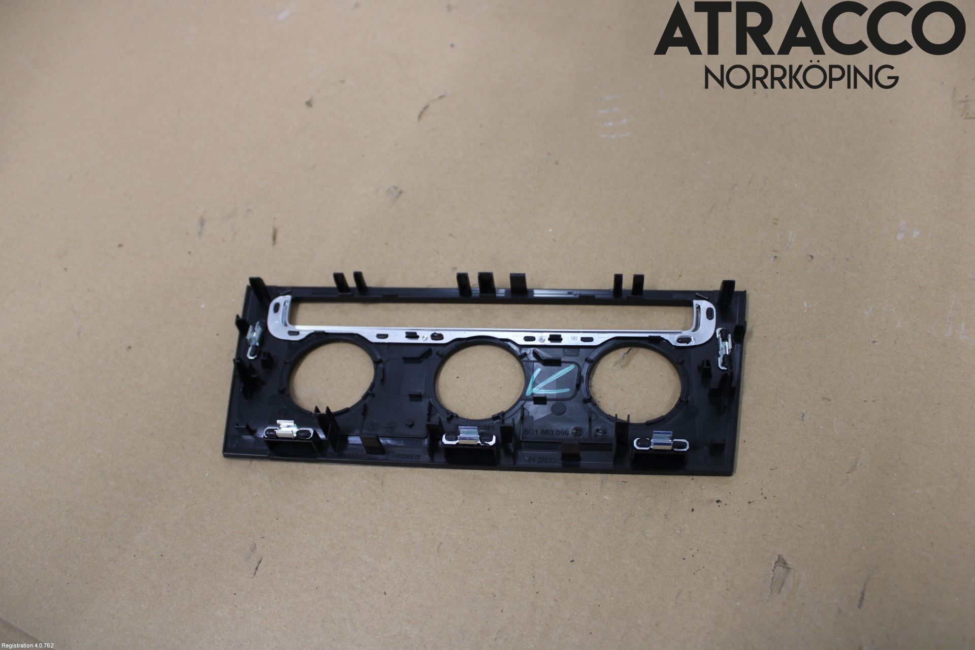 Volkswagen VW GOLF / E-GOLF VII 13-20 Innr Radio Ramme