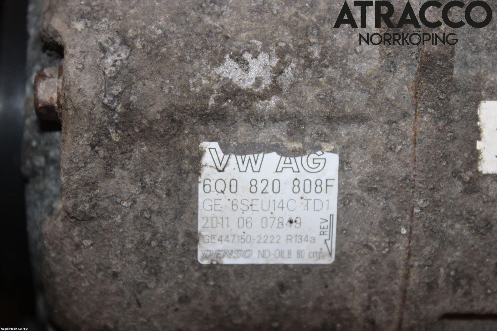 Volkswagen VW POLO 10-17 Varme Ac Kompressor