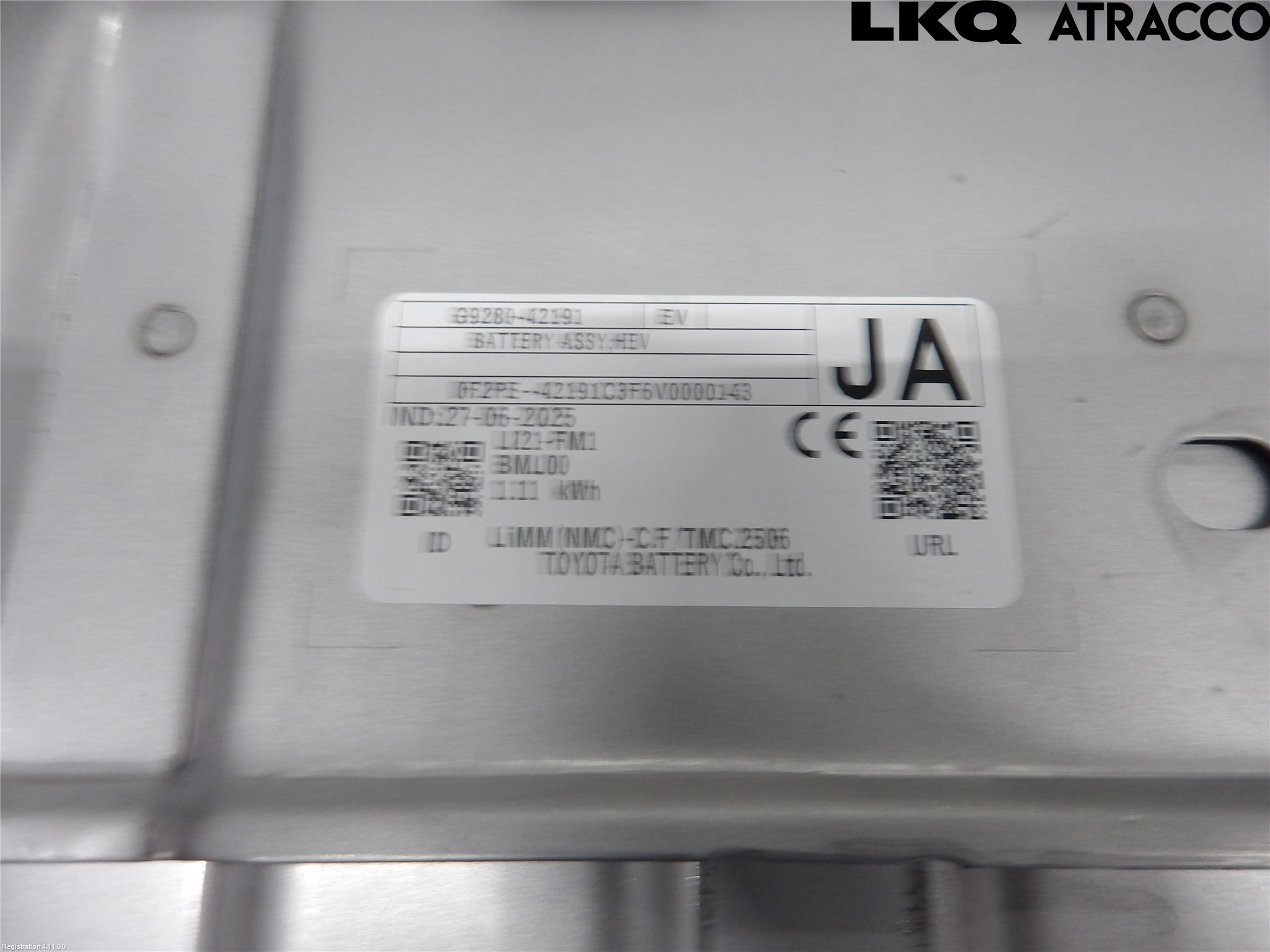 Toyota RAV4 19- Hybrid Batteri
