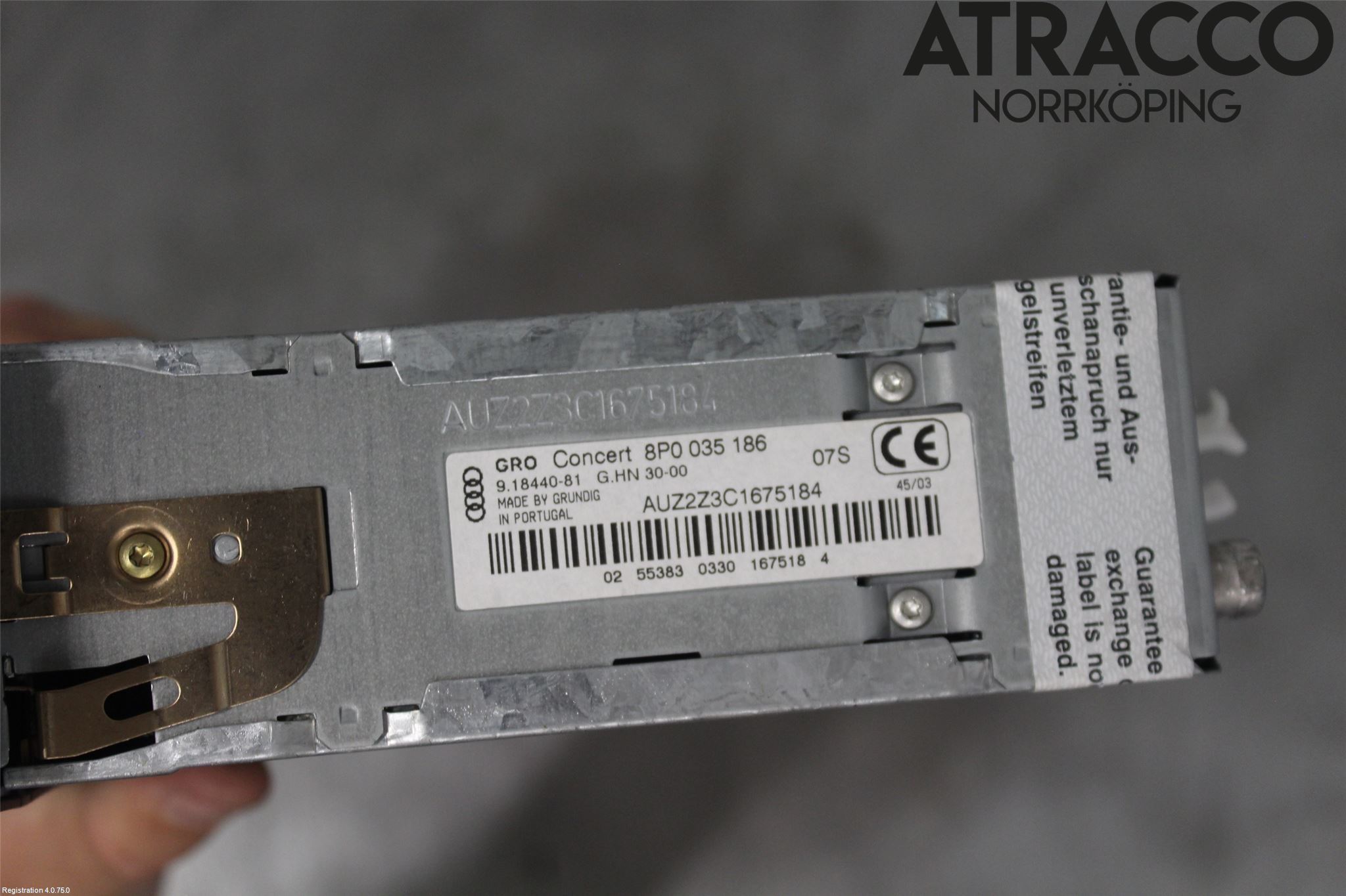 Audi A3/S3     04-05 Stereo Radio Med Cd