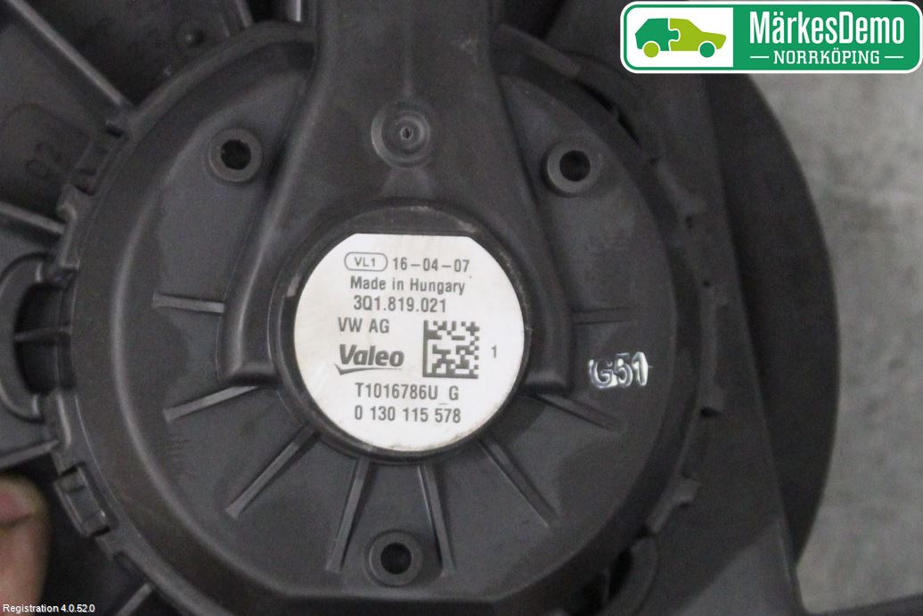 Volkswagen VW PASSAT 15-19 Varmeapparat Viftemotor