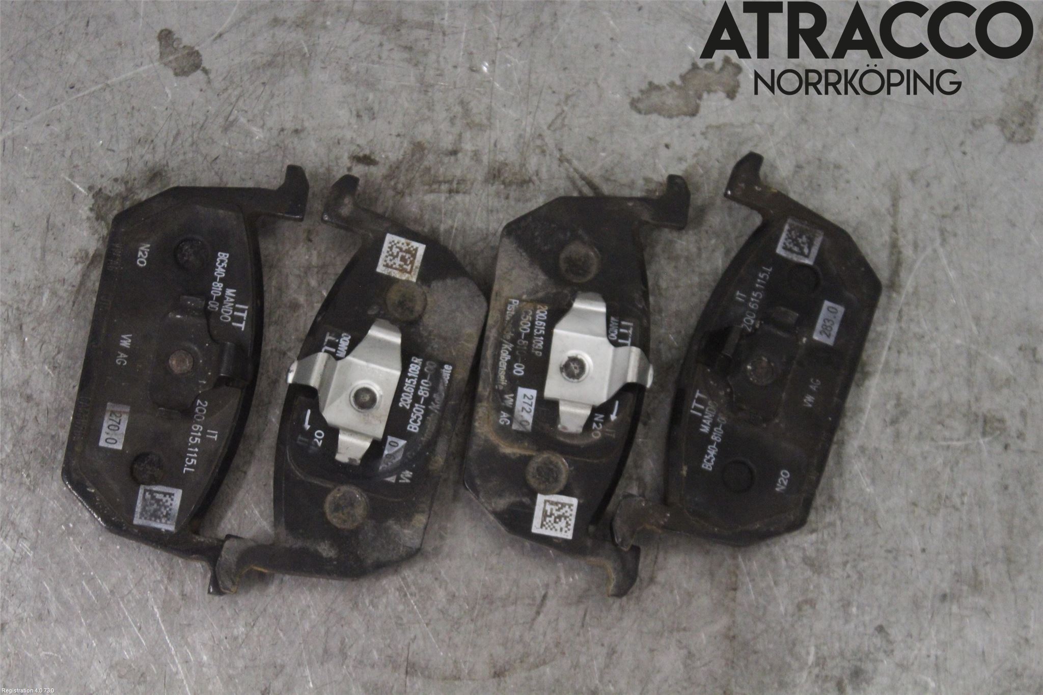 Seat ARONA Bremsebelegg Foran