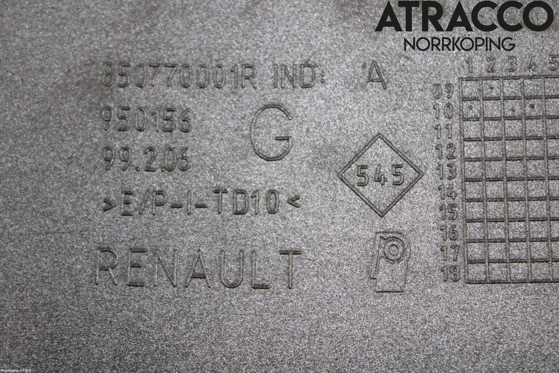Renault MEGANE III 09-15 Støtfanger Bak Deform Element