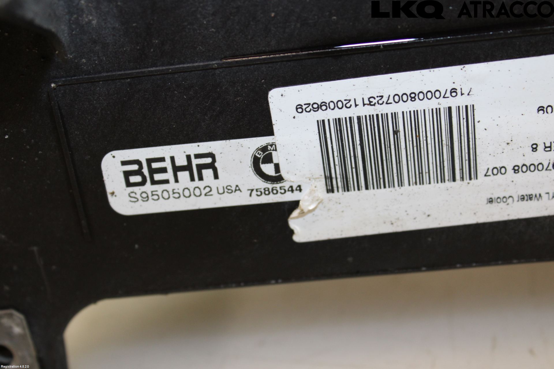 BMW X6 E71/E72   08-14 Radiator Feste - Ramme - Bjelk