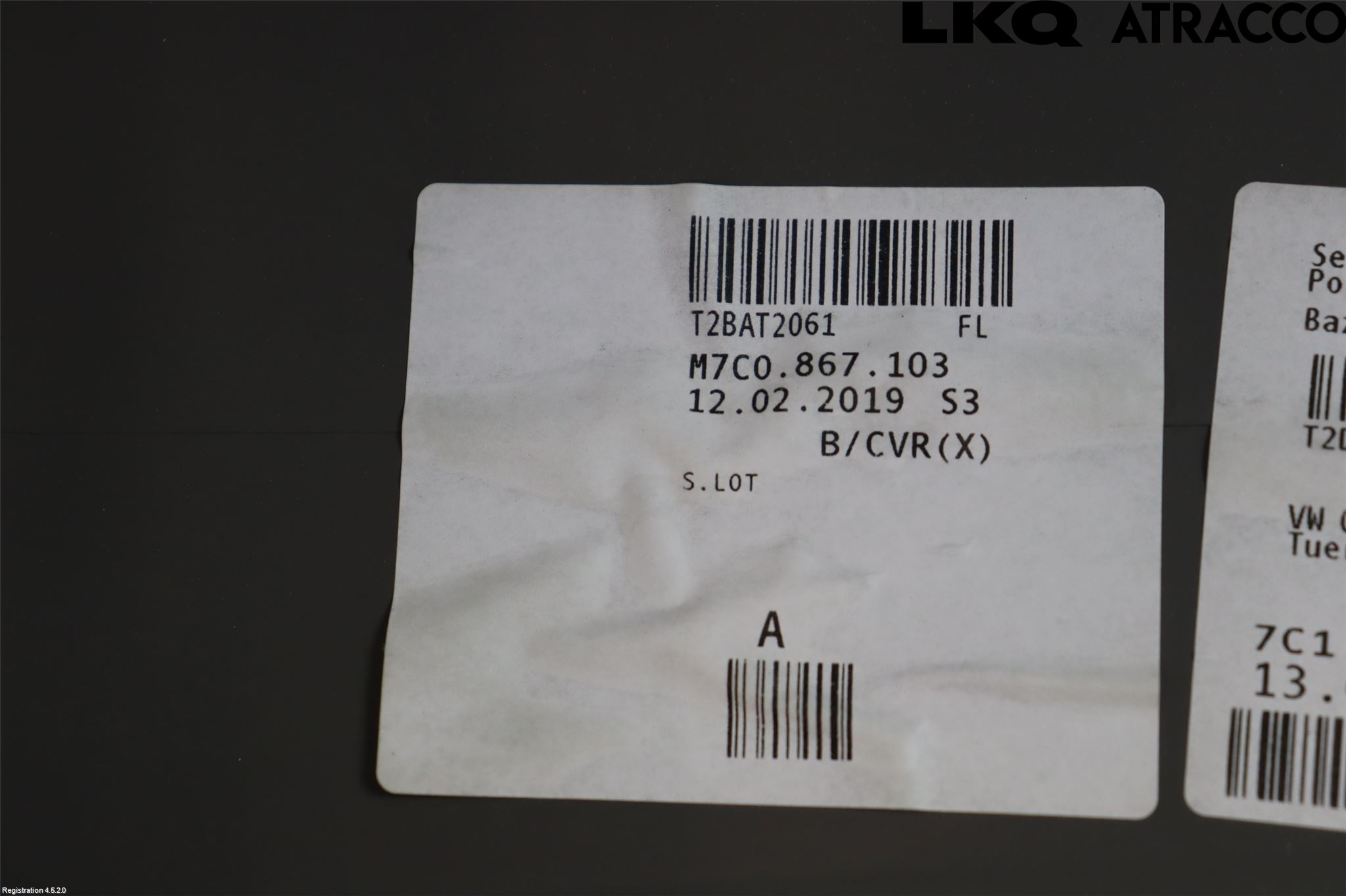 Volkswagen VW CRAFTER II / E-CRAFTER 17- Dørtrekk Innlegg Venstre