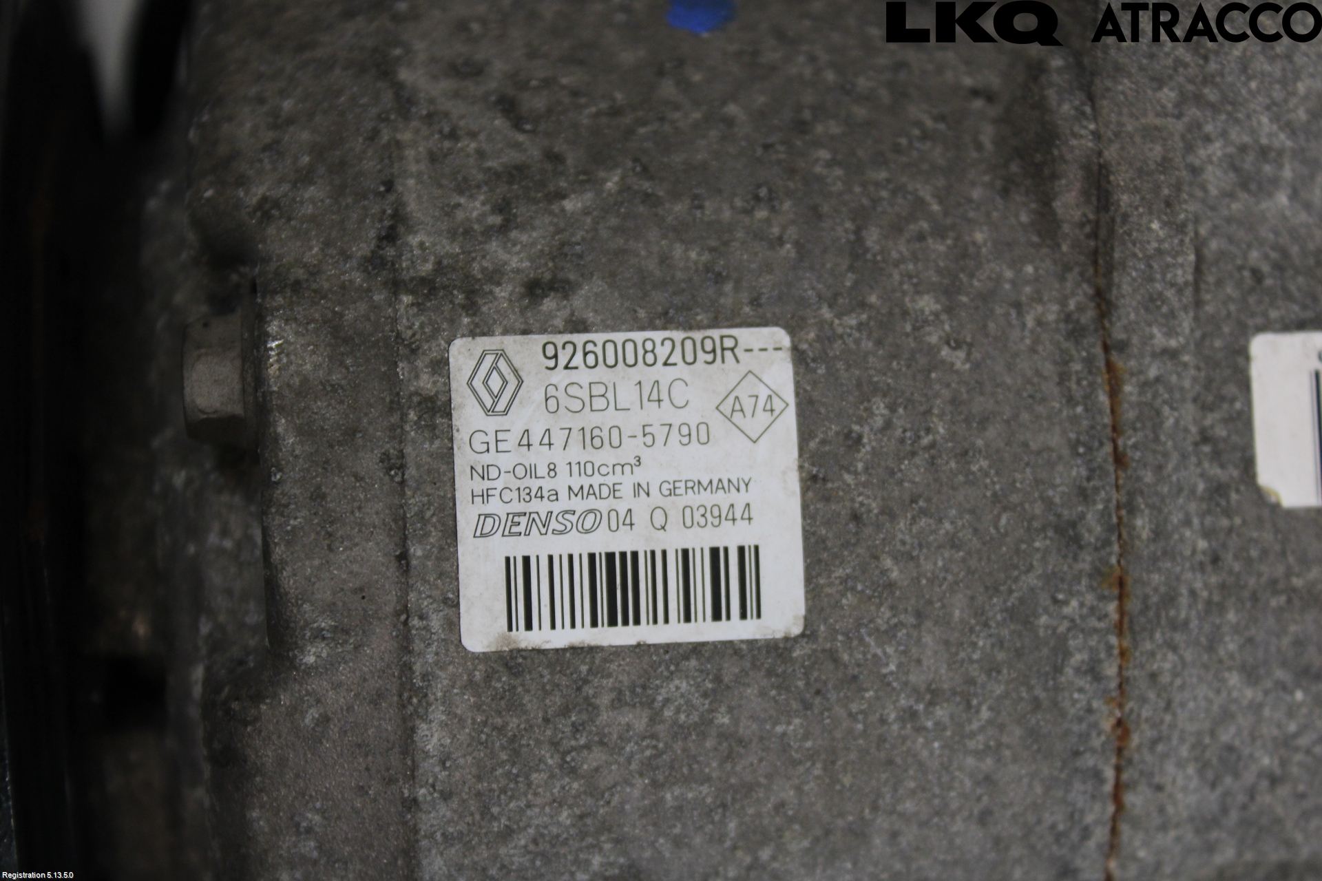 Renault MEGANE III 09-15 Varme Ac Kompressor