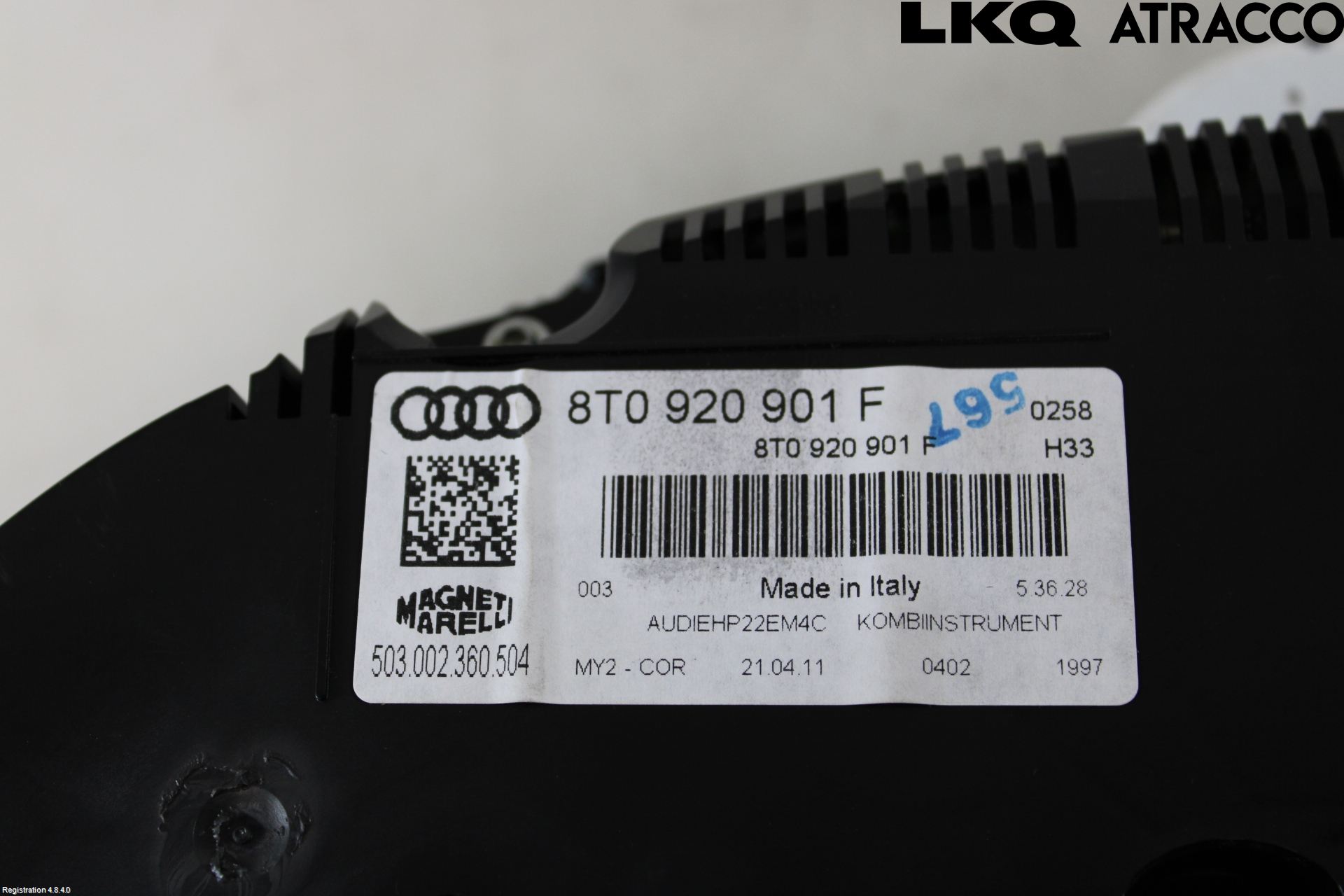 Audi A5 07-16 Instr Kombinert