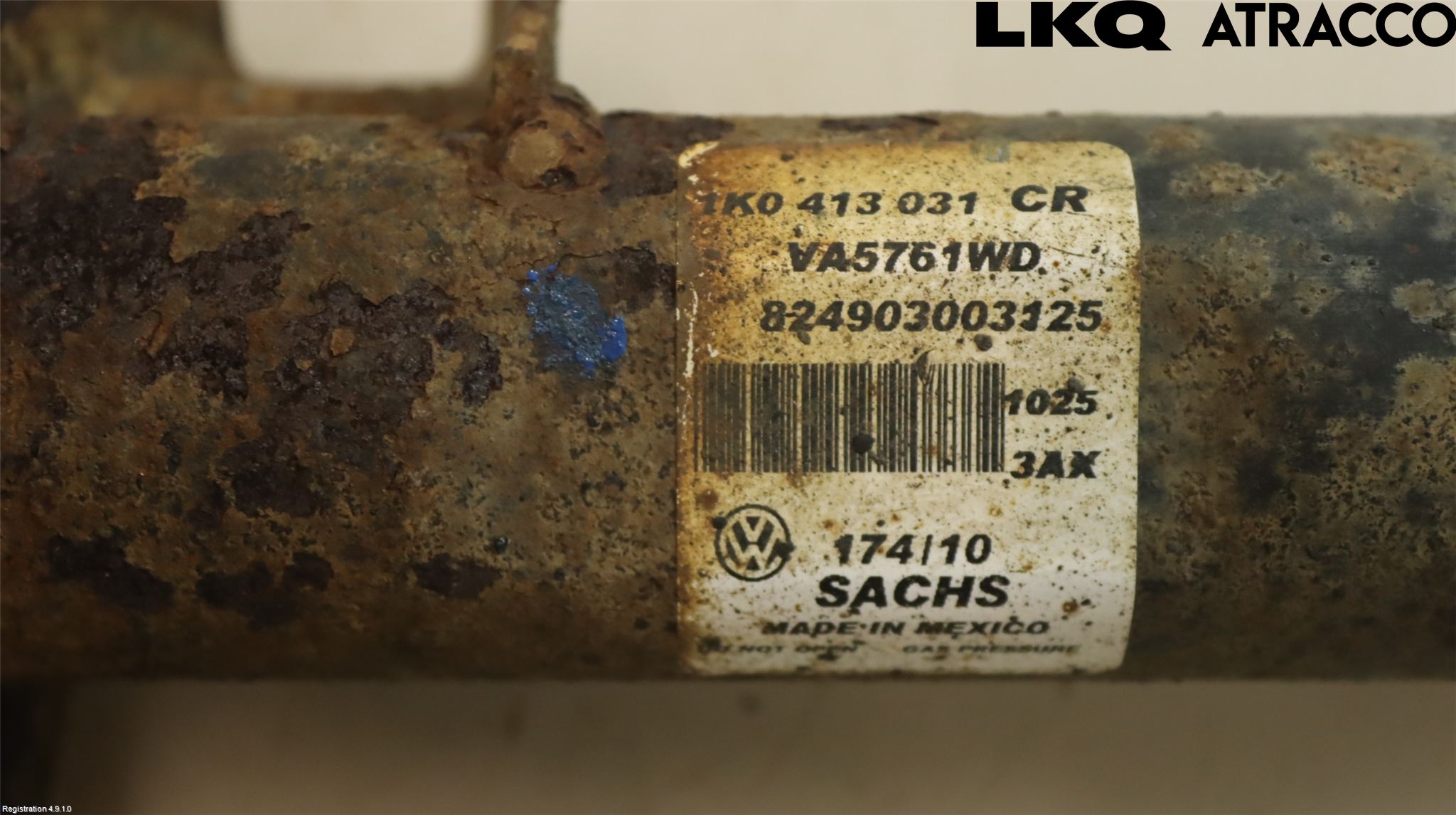 Volkswagen VW GOLF VI 09-13 Fjærbein Foran Høyre