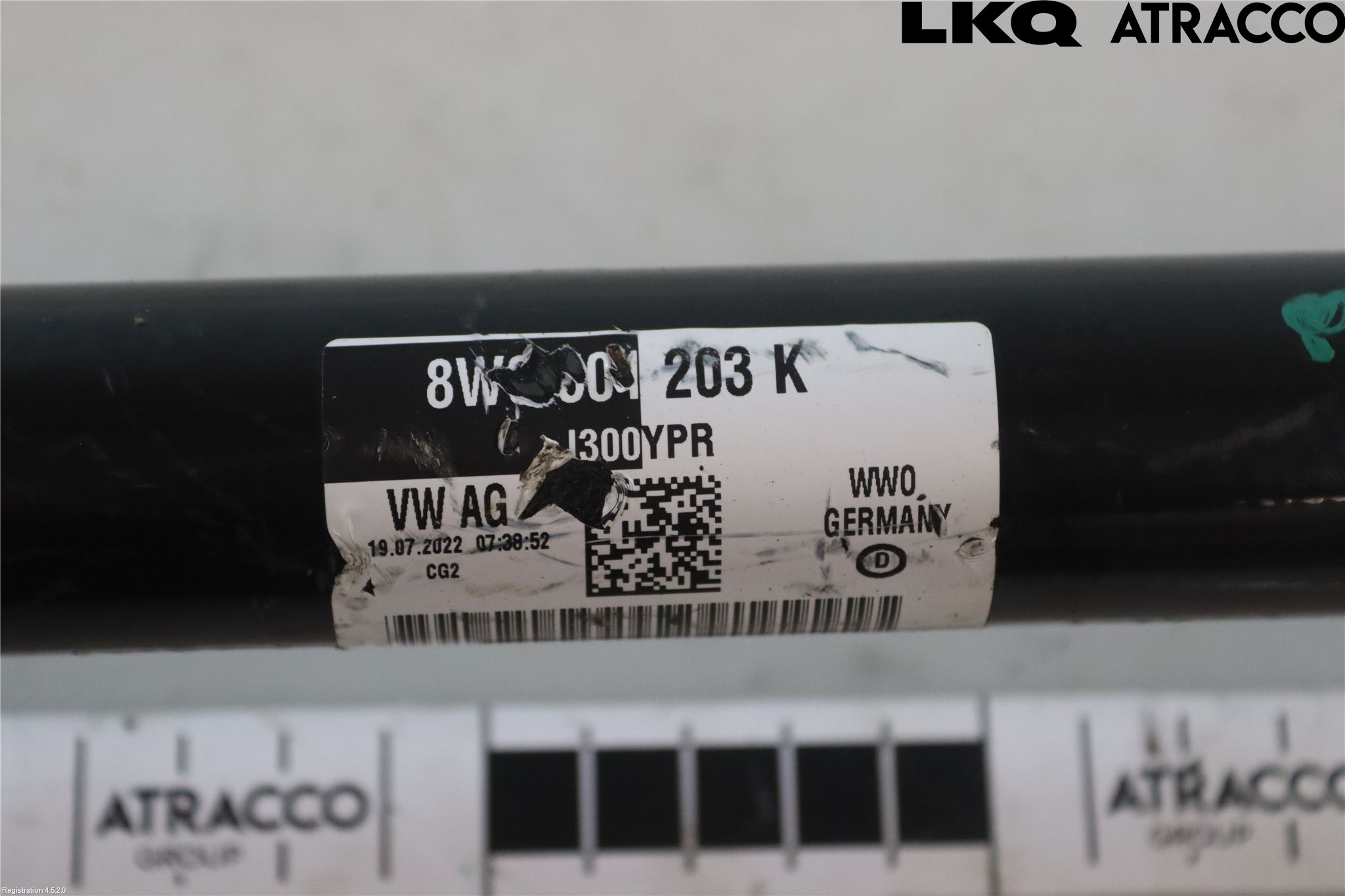 Audi A4/S4 B9 20- Drivaksel Bak Kompl Venstre
