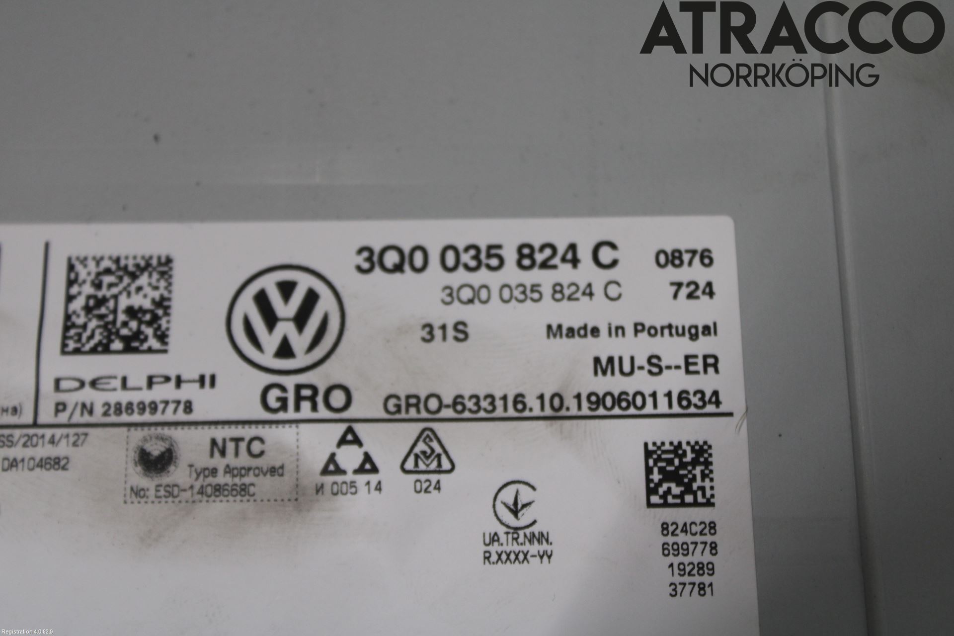 Volkswagen VW T-ROC 18- Stereo Radio Med Cd
