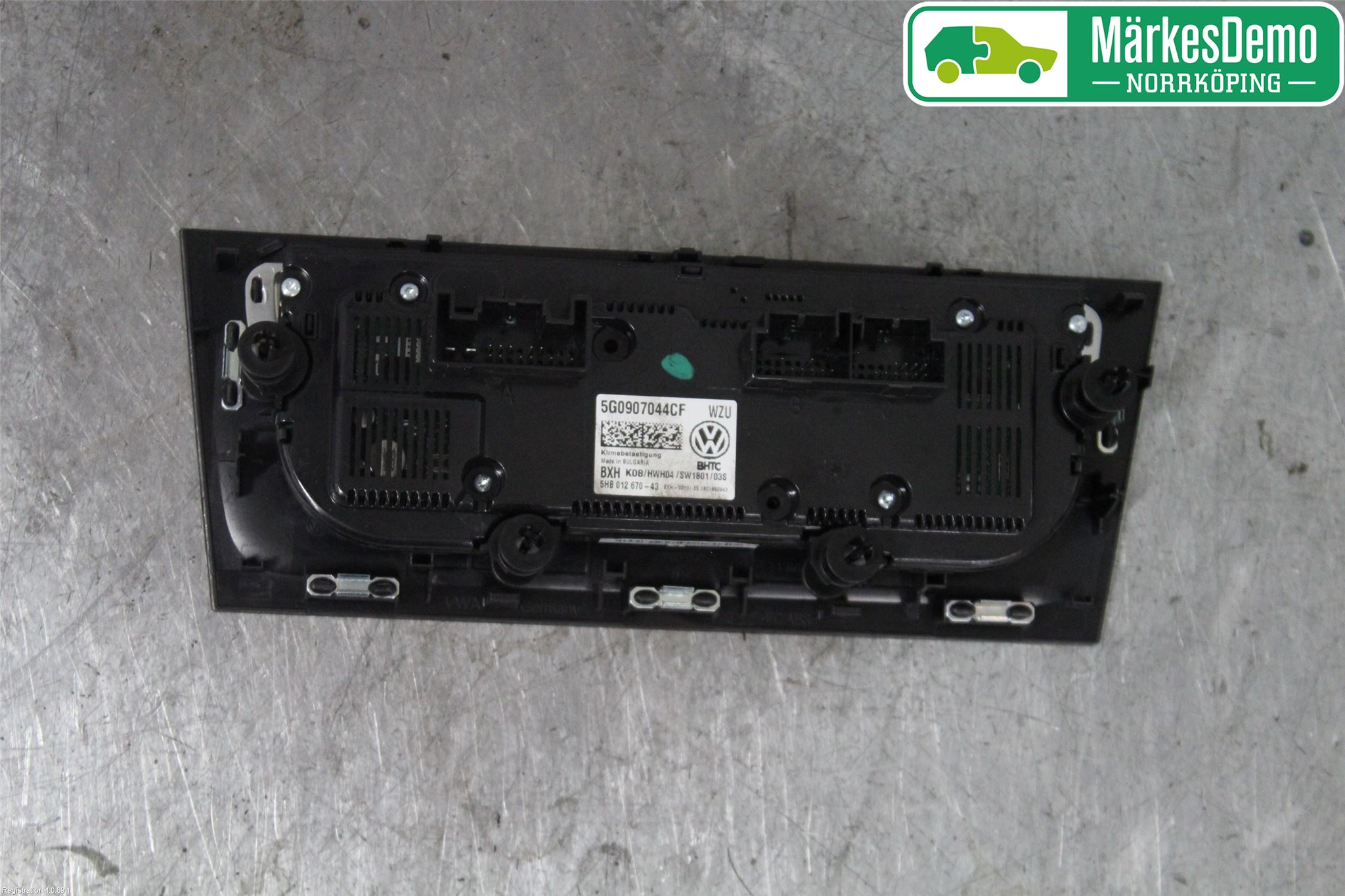 Volkswagen VW GOLF / E-GOLF VII 13-20 Varmeapparat Panel(Regulering)