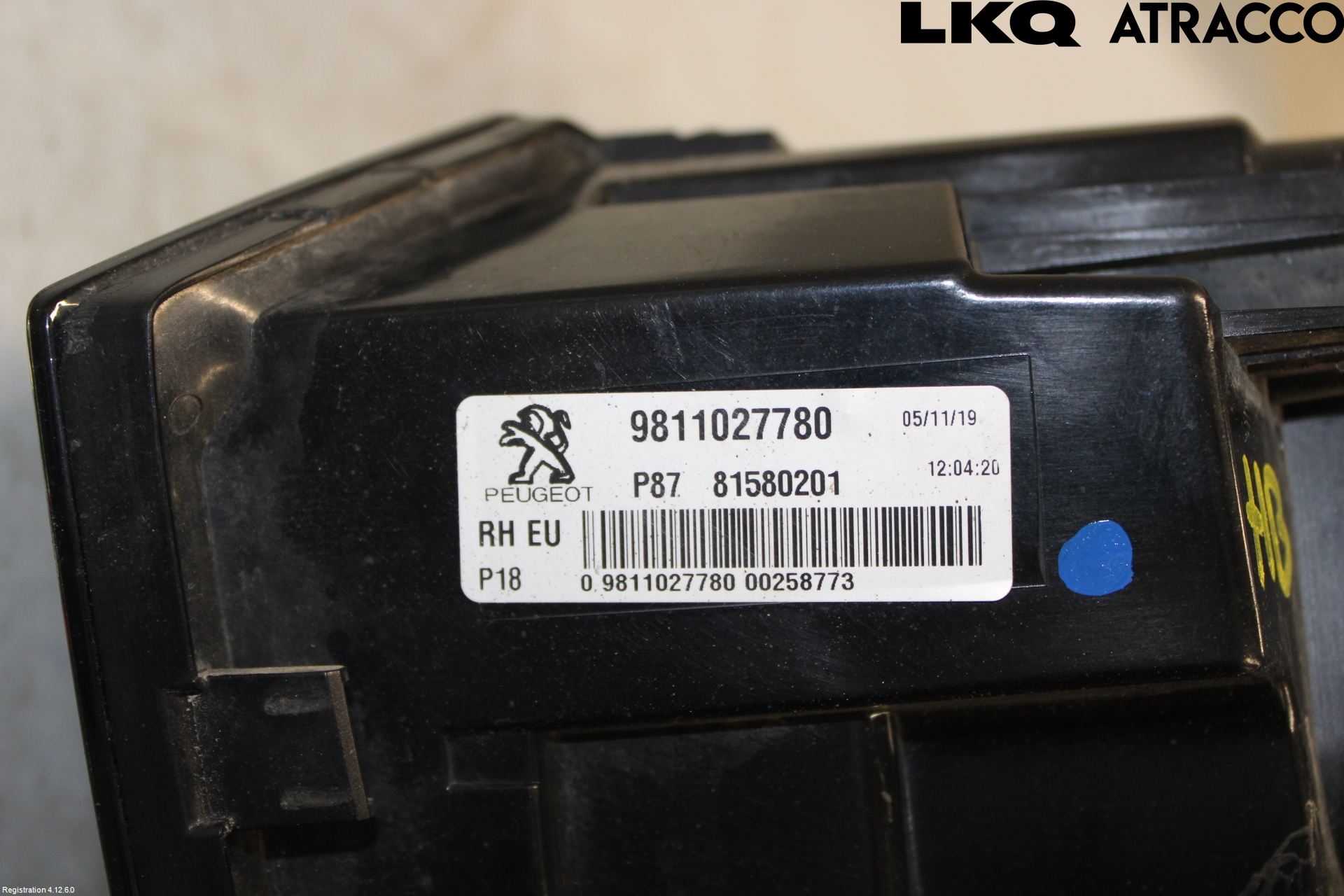 Peugeot 5008 17-24 Baklykt Høyre  På Luke(Indre)
